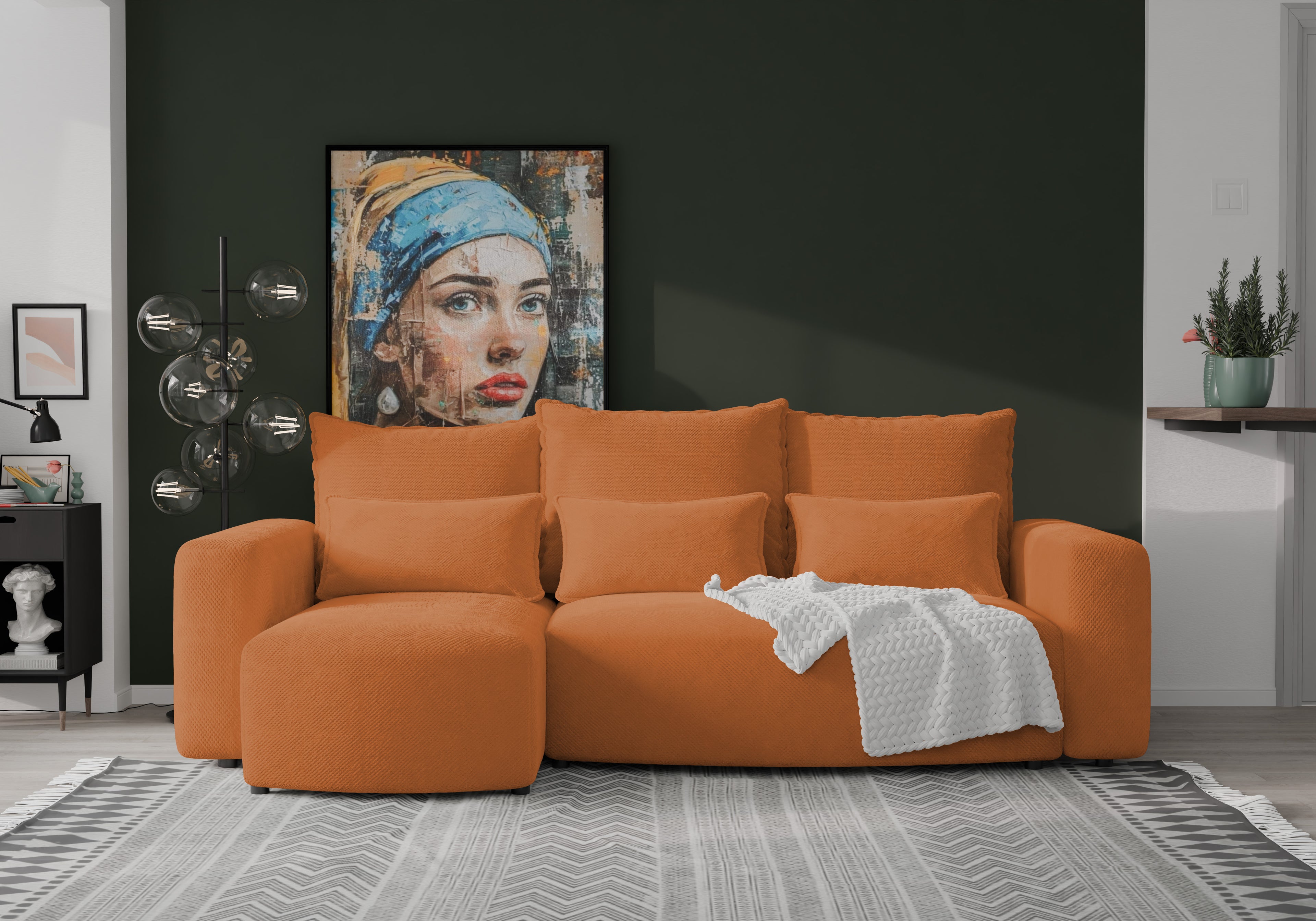 Ecksofa mit Schlaffunktion Travis Plush