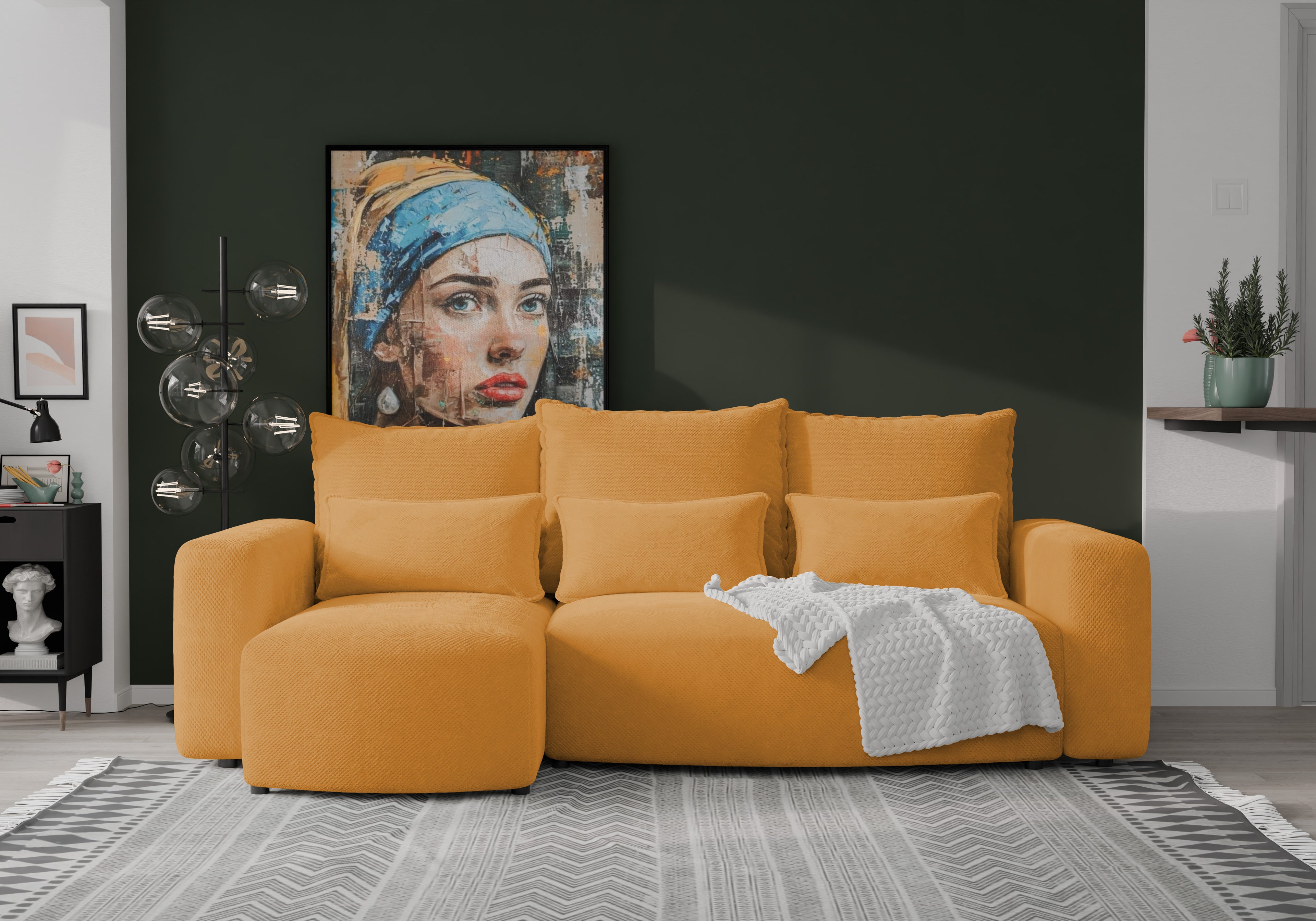 Ecksofa mit Schlaffunktion Travis Plush