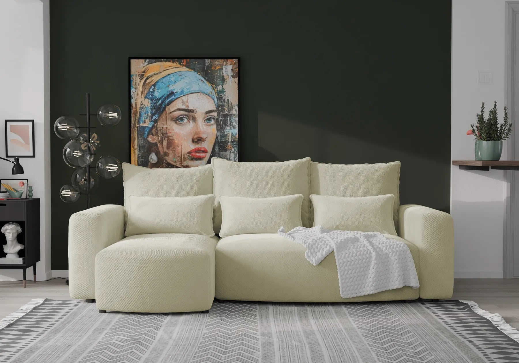 Ecksofa mit Schlaffunktion Travis Plush