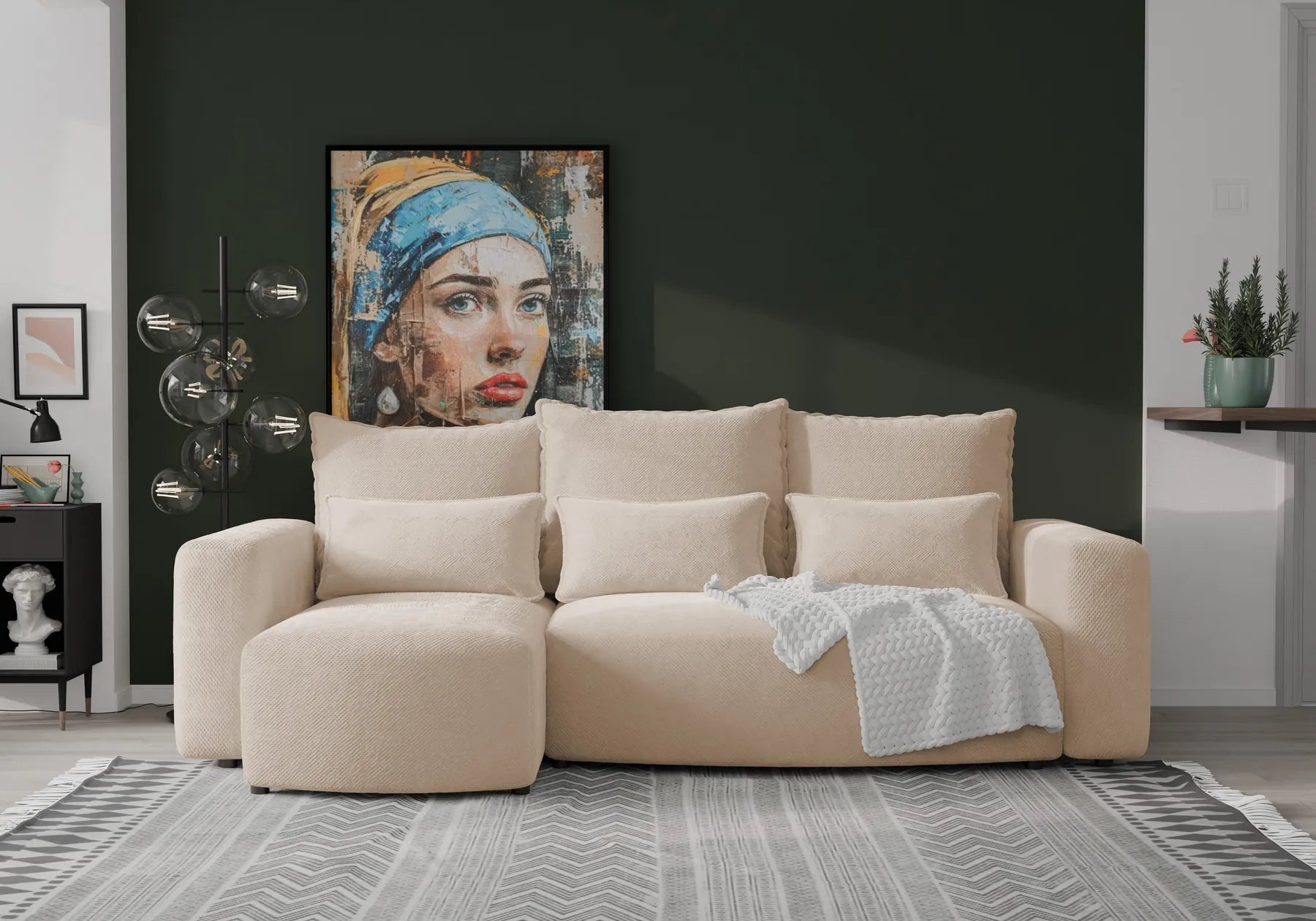 Ecksofa mit Schlaffunktion Travis Plush