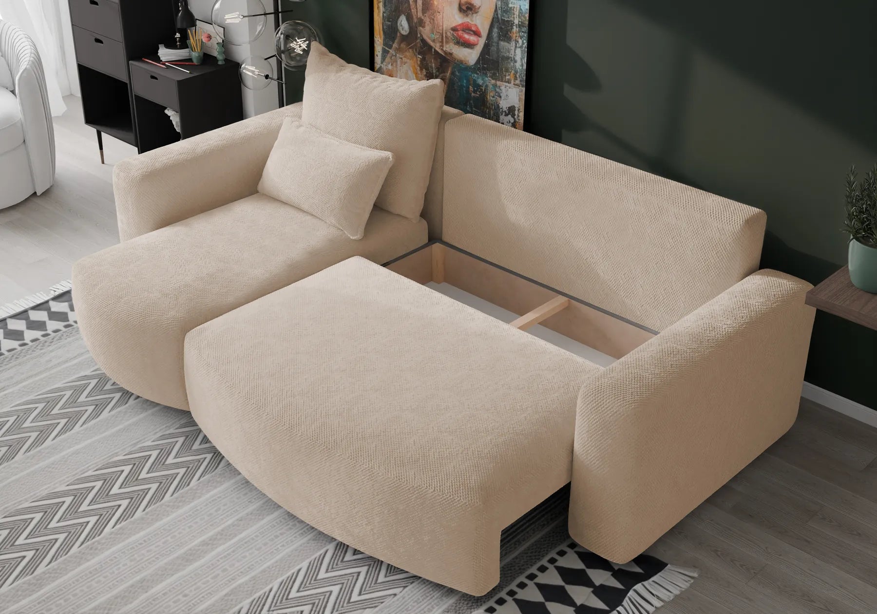 Ecksofa mit Schlaffunktion Travis Plush