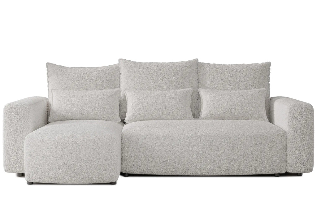 Ecksofa mit Schlaffunktion Travis Boucle