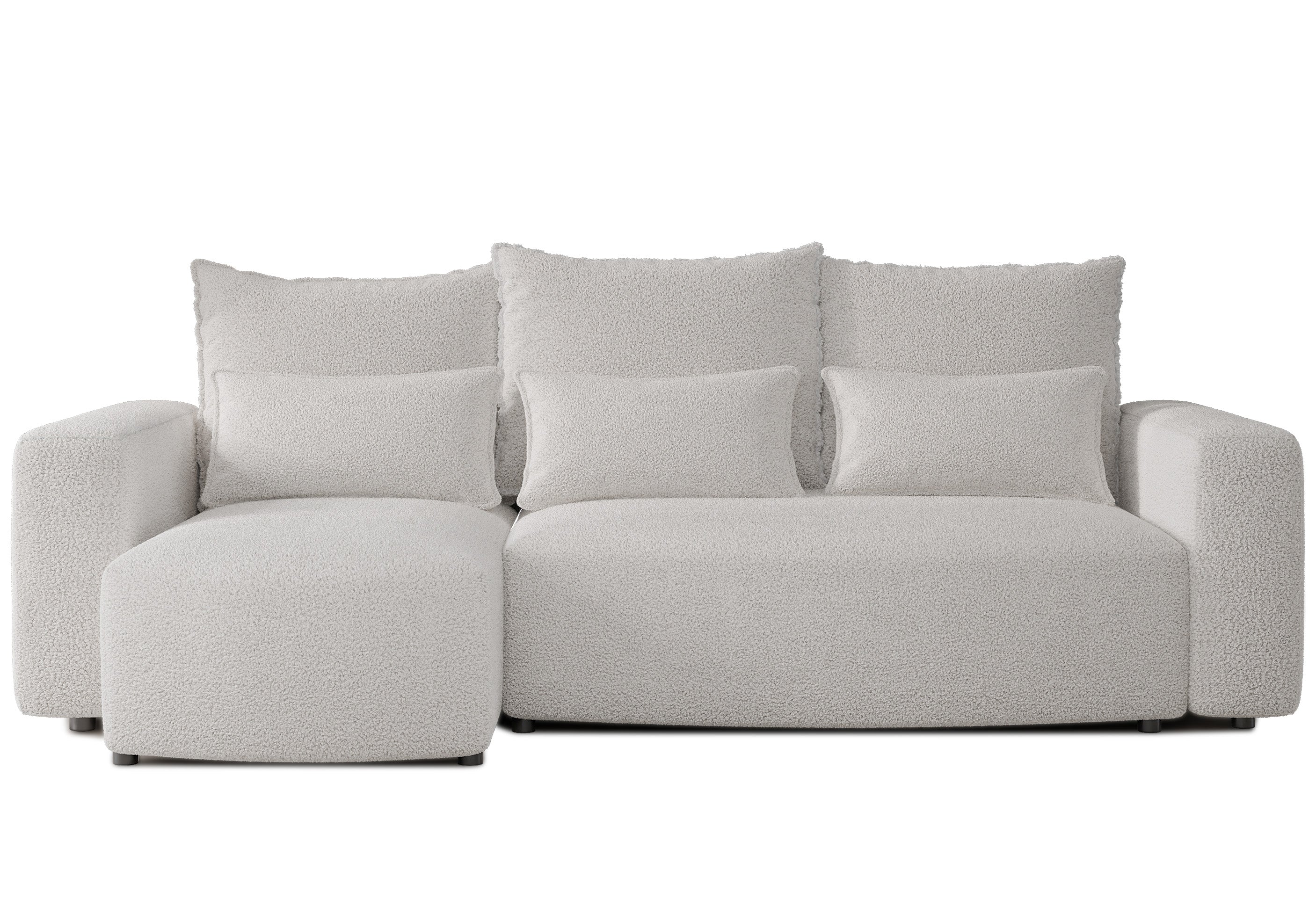 Ecksofa mit Schlaffunktion Travis Boucle