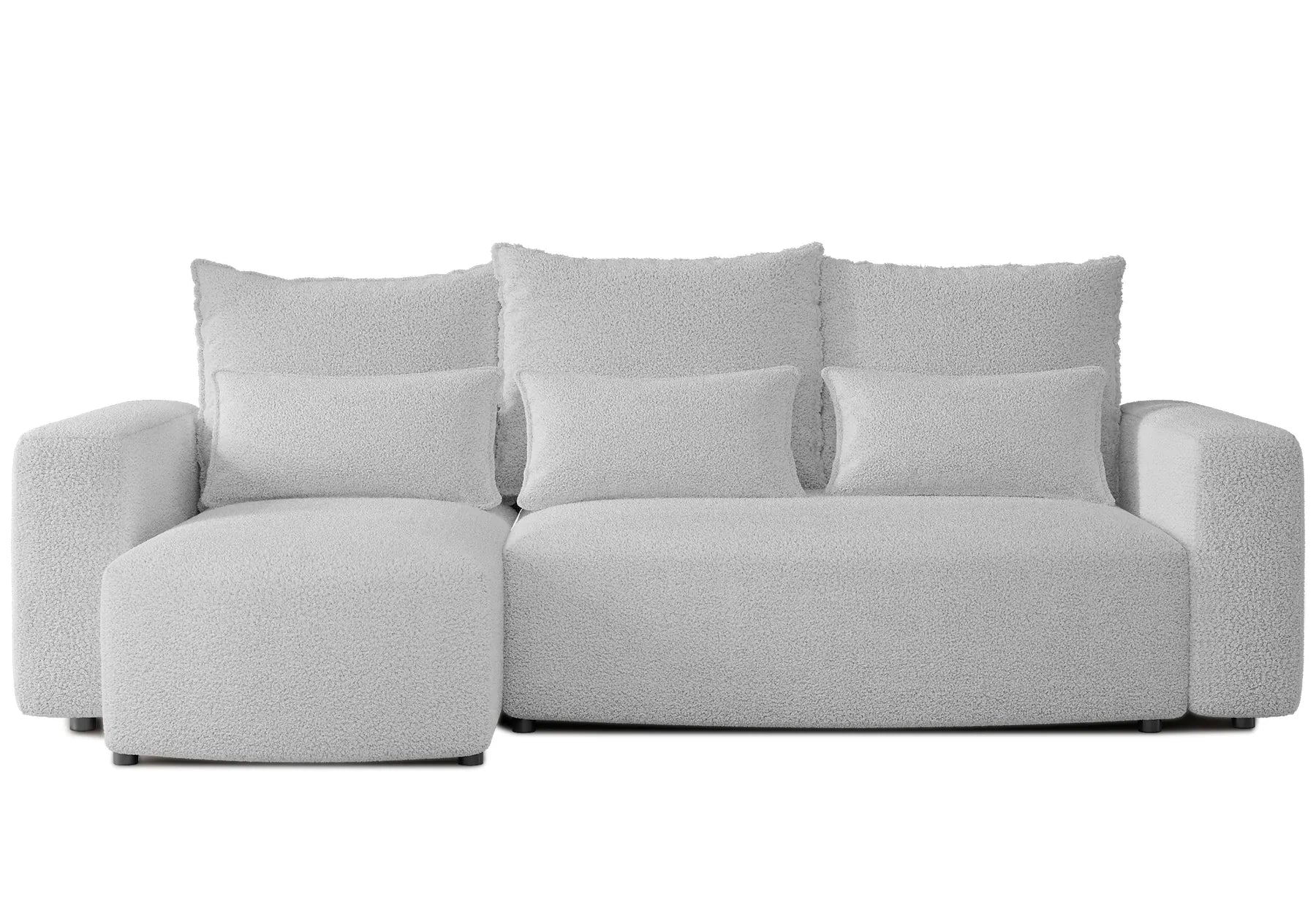 Ecksofa mit Schlaffunktion Travis Boucle