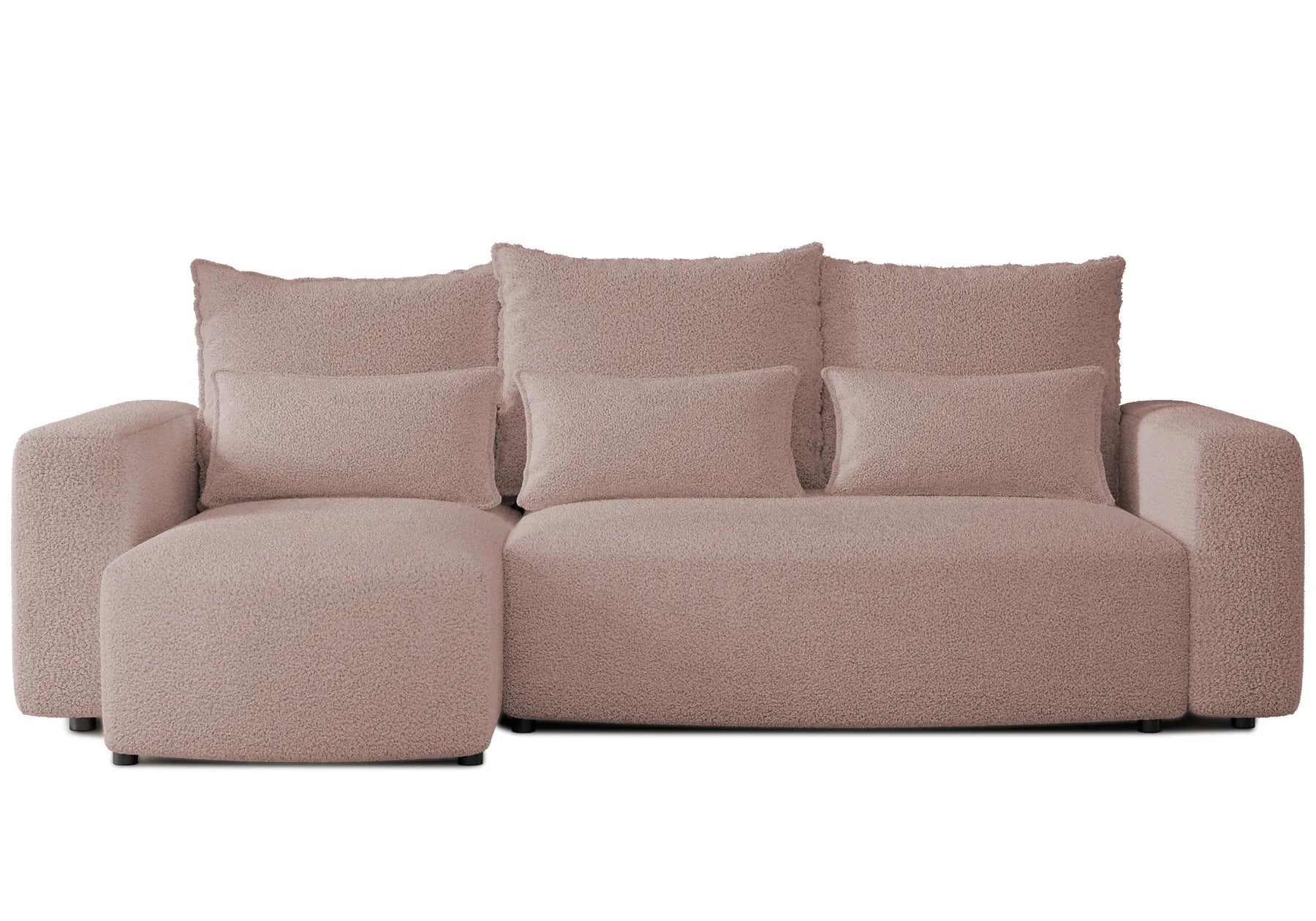 Ecksofa mit Schlaffunktion Travis Boucle