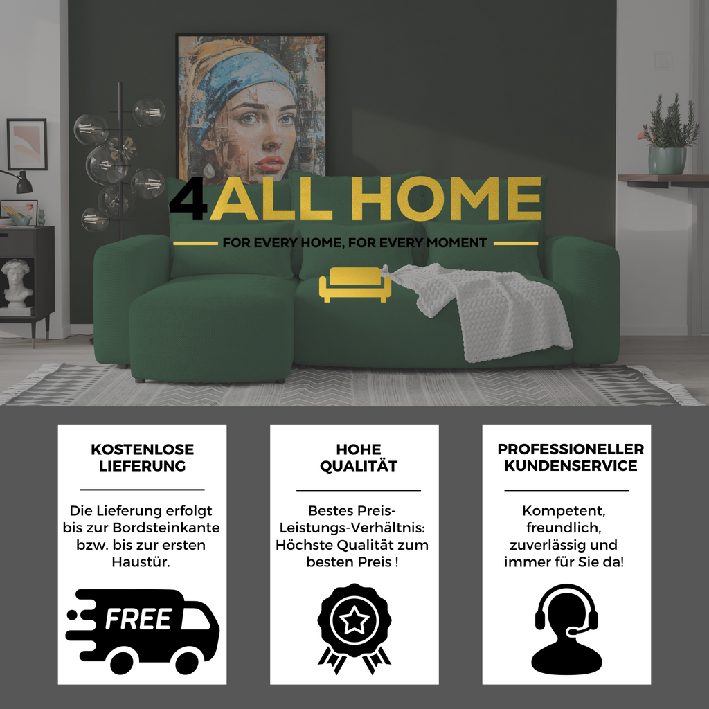 Ecksofa mit Schlaffunktion Travis Plush