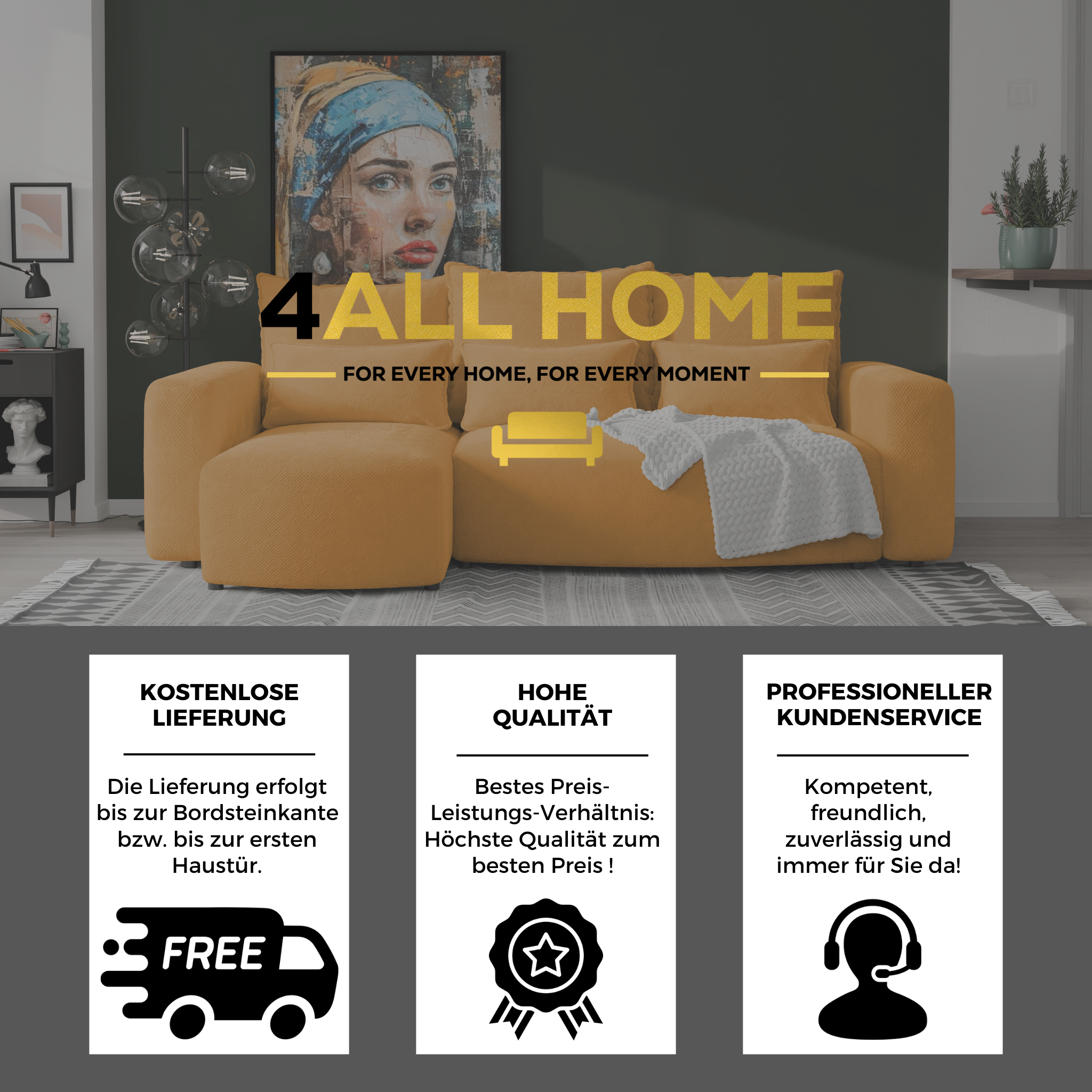 Ecksofa mit Schlaffunktion Travis Plush