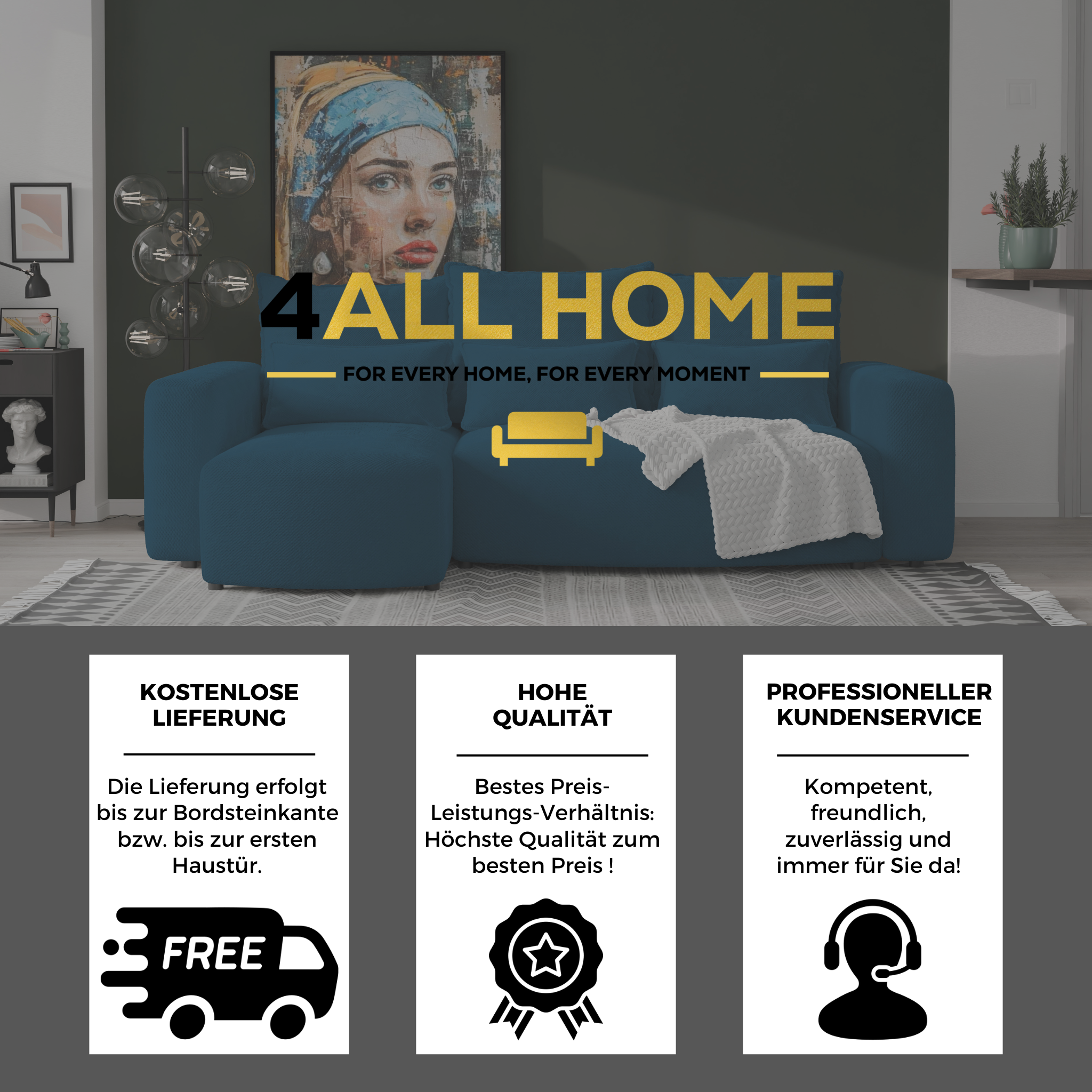 Ecksofa mit Schlaffunktion Travis Plush