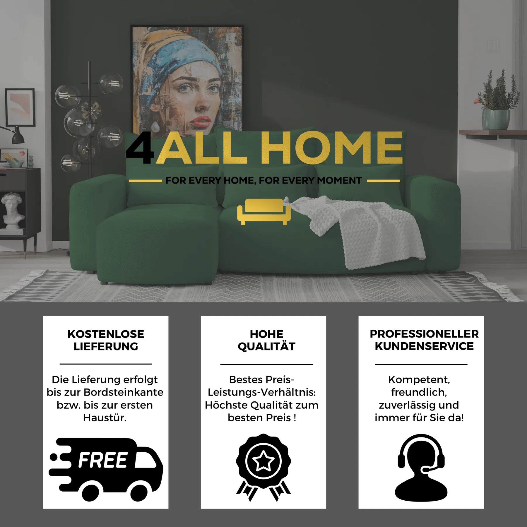 Ecksofa mit Schlaffunktion Travis Plush
