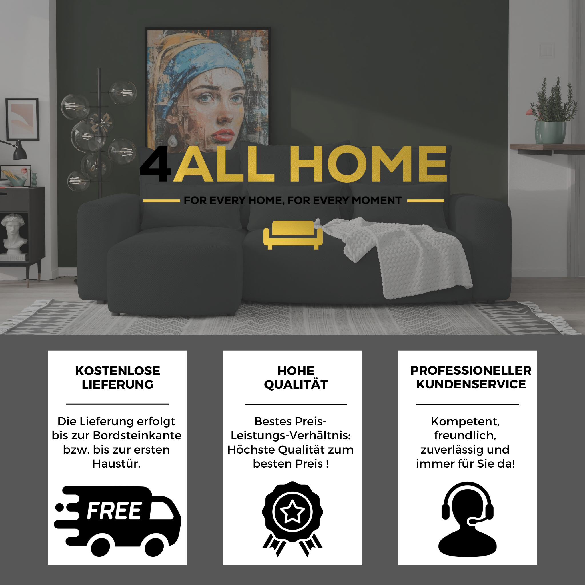 Ecksofa mit Schlaffunktion Travis Plush