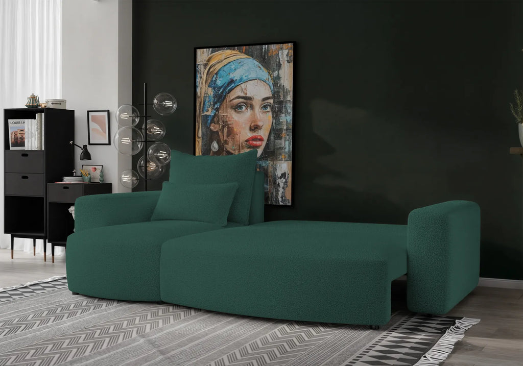 Ecksofa mit Schlaffunktion Travis Boucle