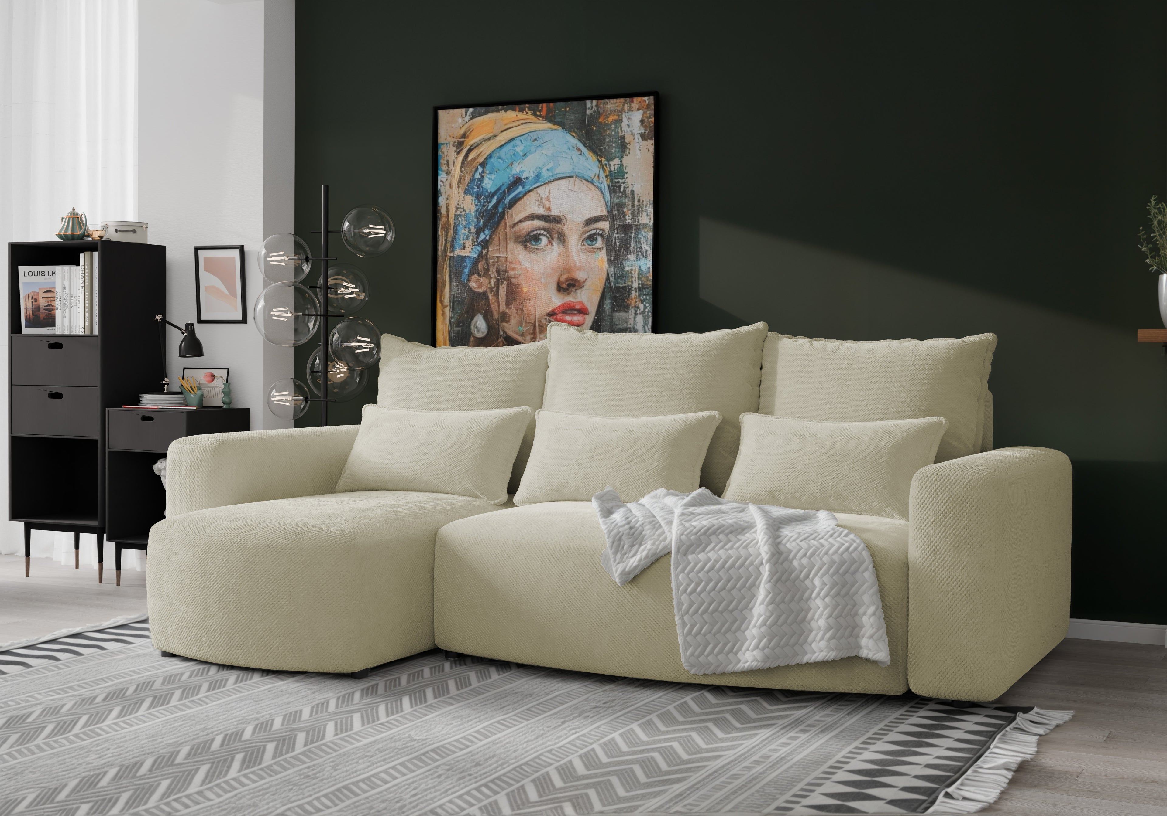 Ecksofa mit Schlaffunktion Travis Plush