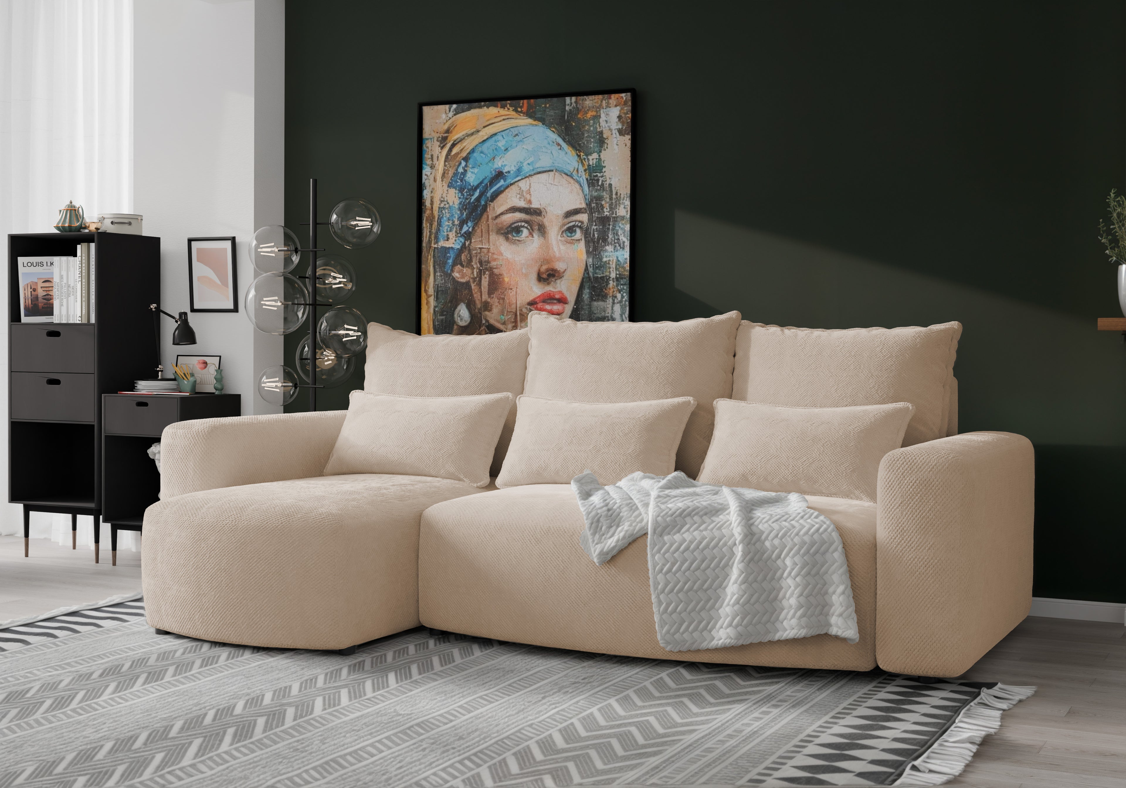 Ecksofa mit Schlaffunktion Travis Plush