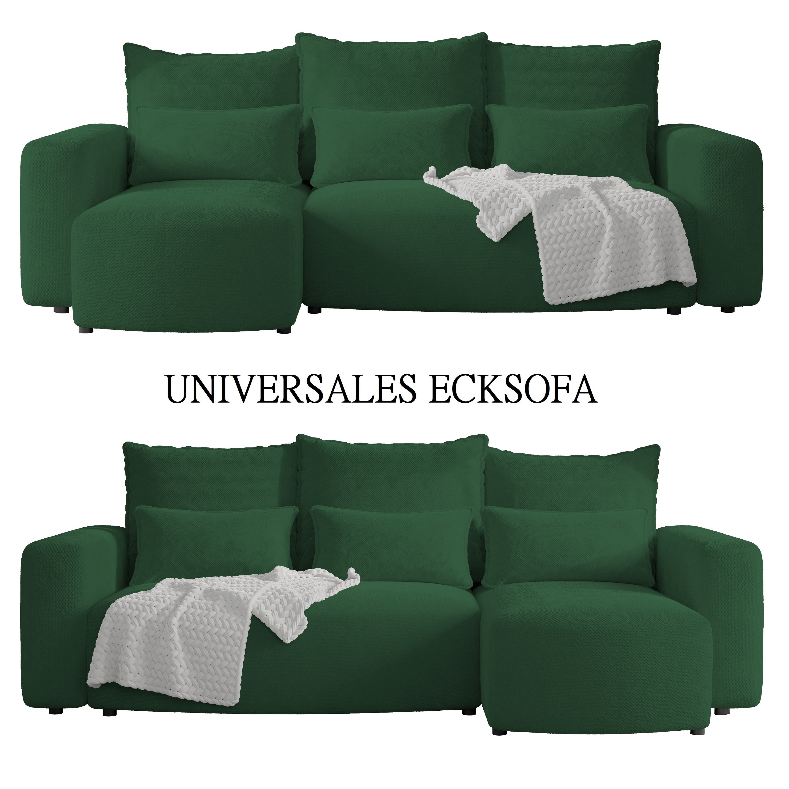 Ecksofa mit Schlaffunktion Travis Plush