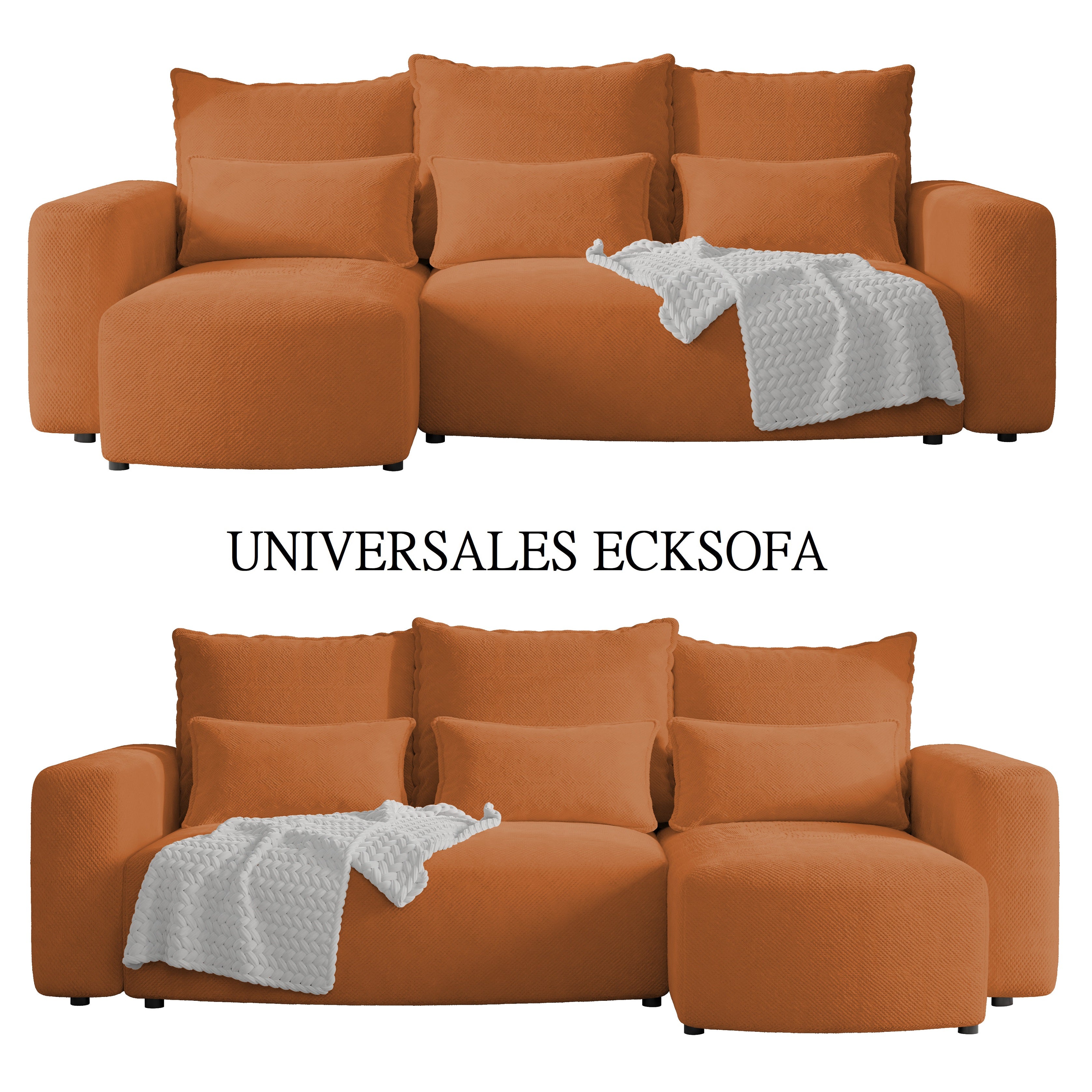 Ecksofa mit Schlaffunktion Travis Plush