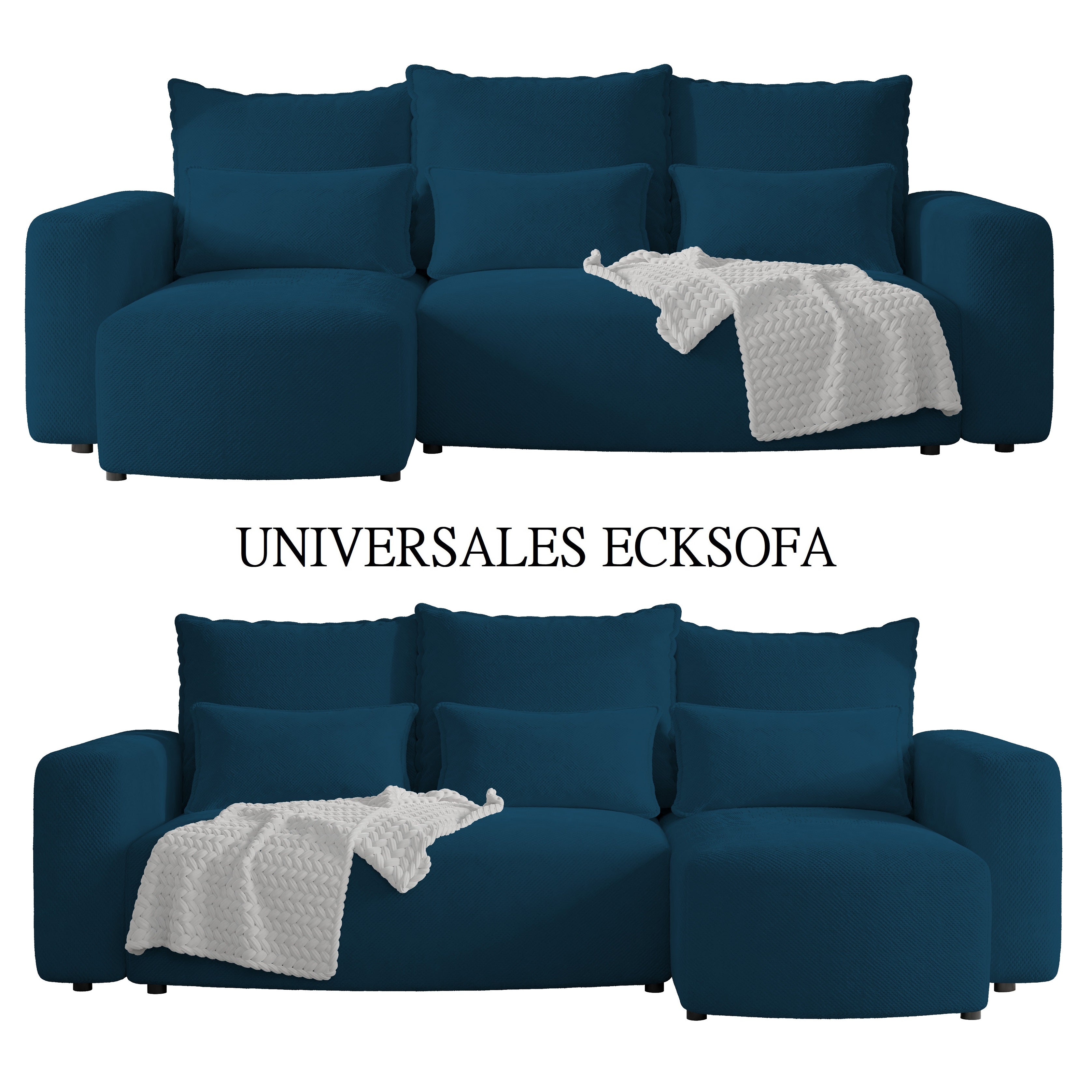 Ecksofa mit Schlaffunktion Travis Plush