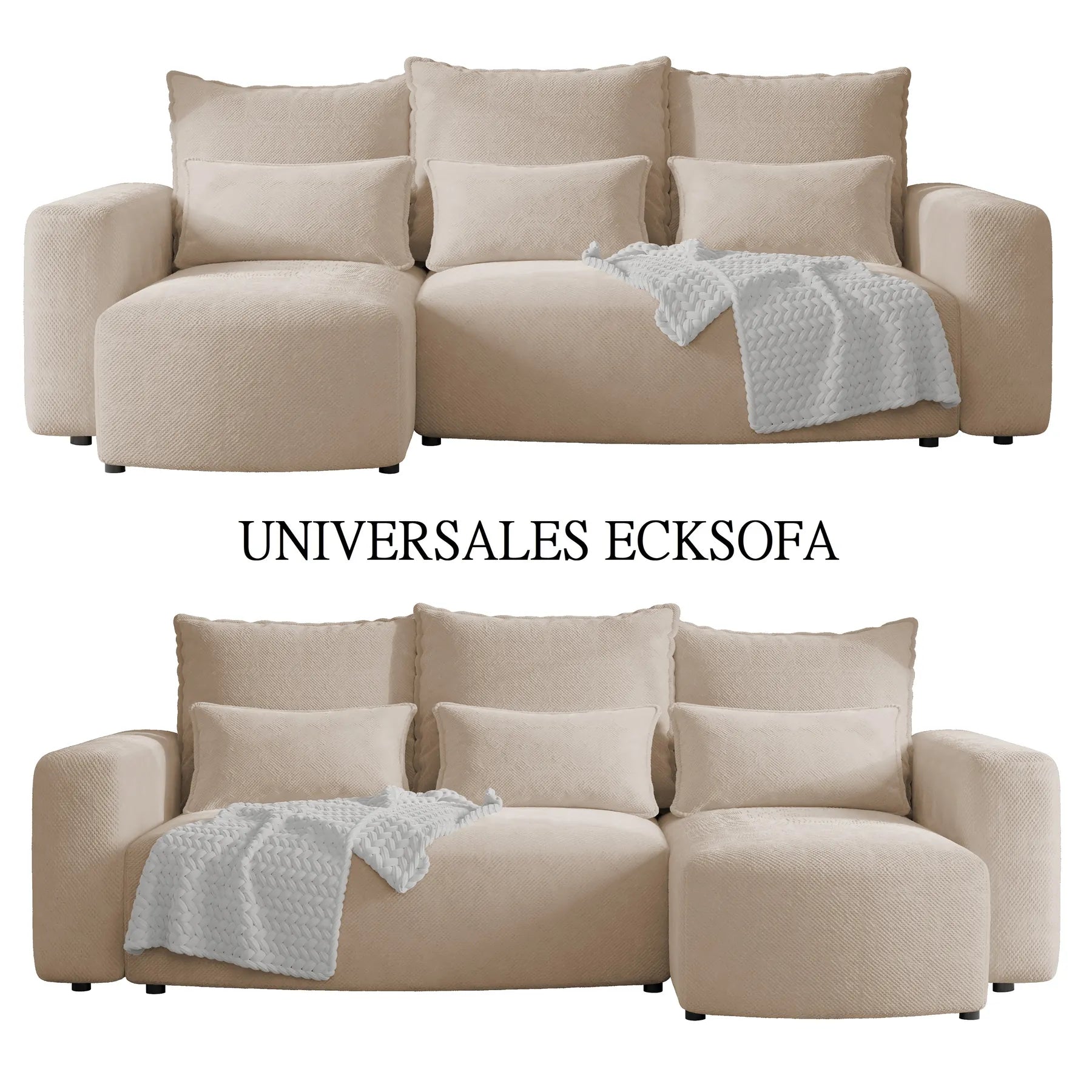Ecksofa mit Schlaffunktion Travis Plush