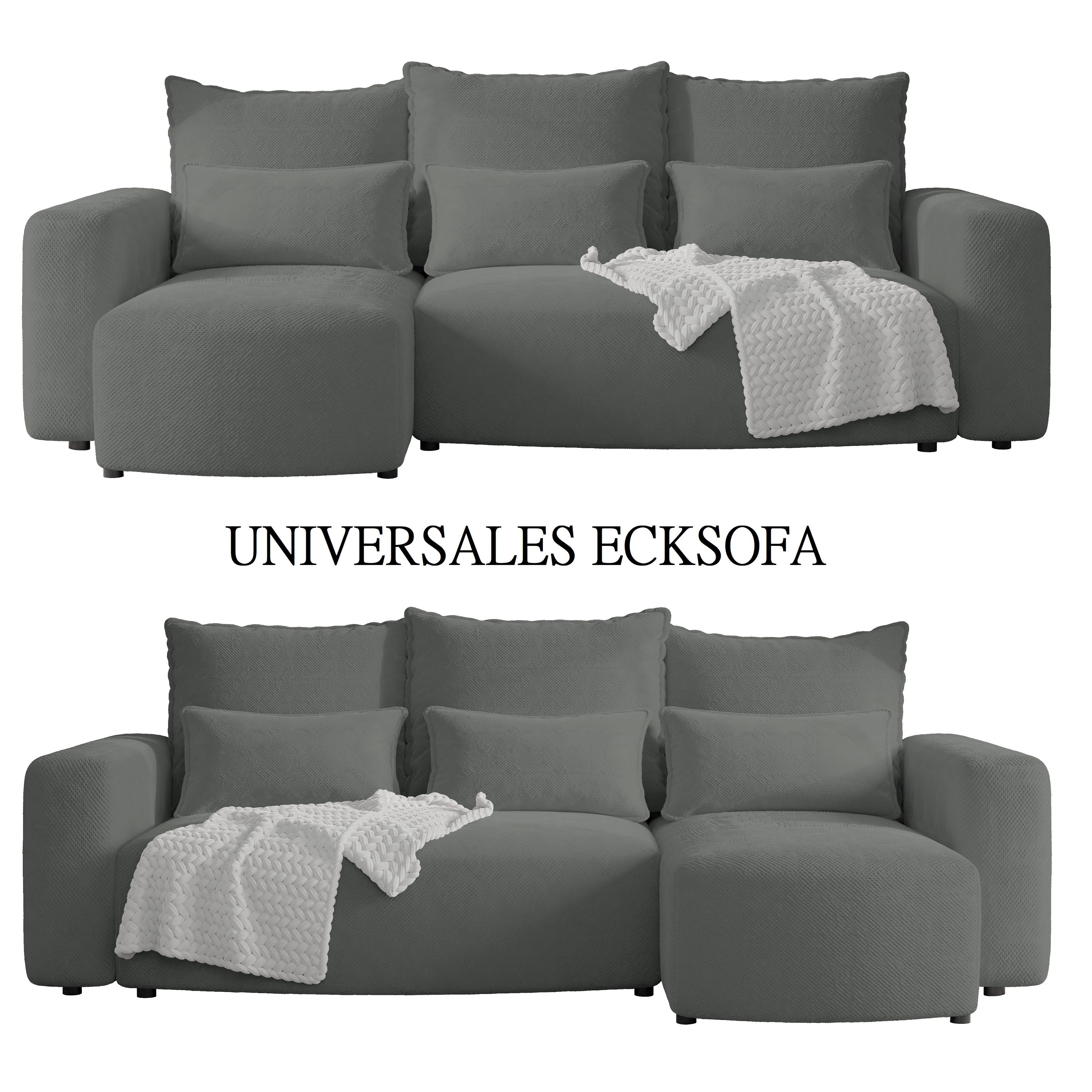 Ecksofa mit Schlaffunktion Travis Plush