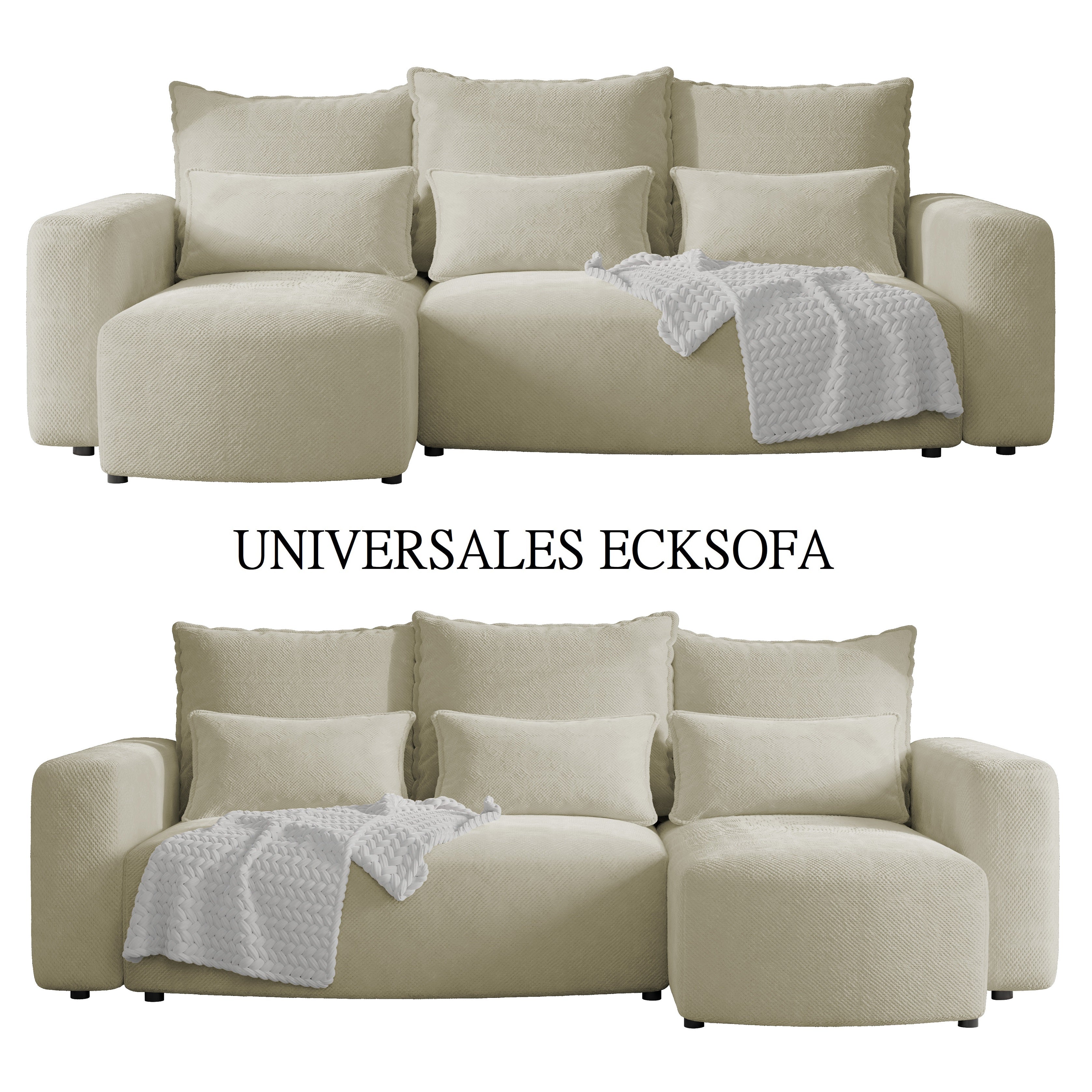 Ecksofa mit Schlaffunktion Travis Plush