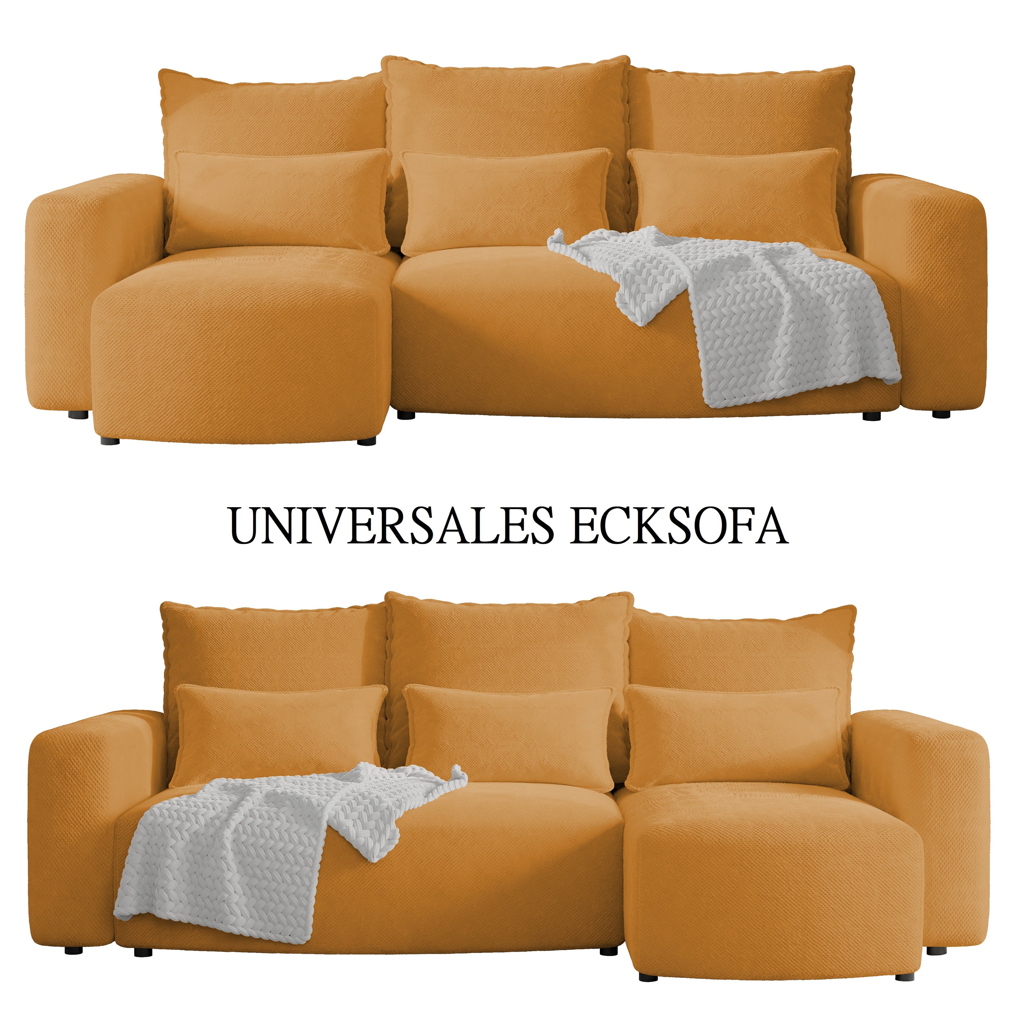 Ecksofa mit Schlaffunktion Travis Plush
