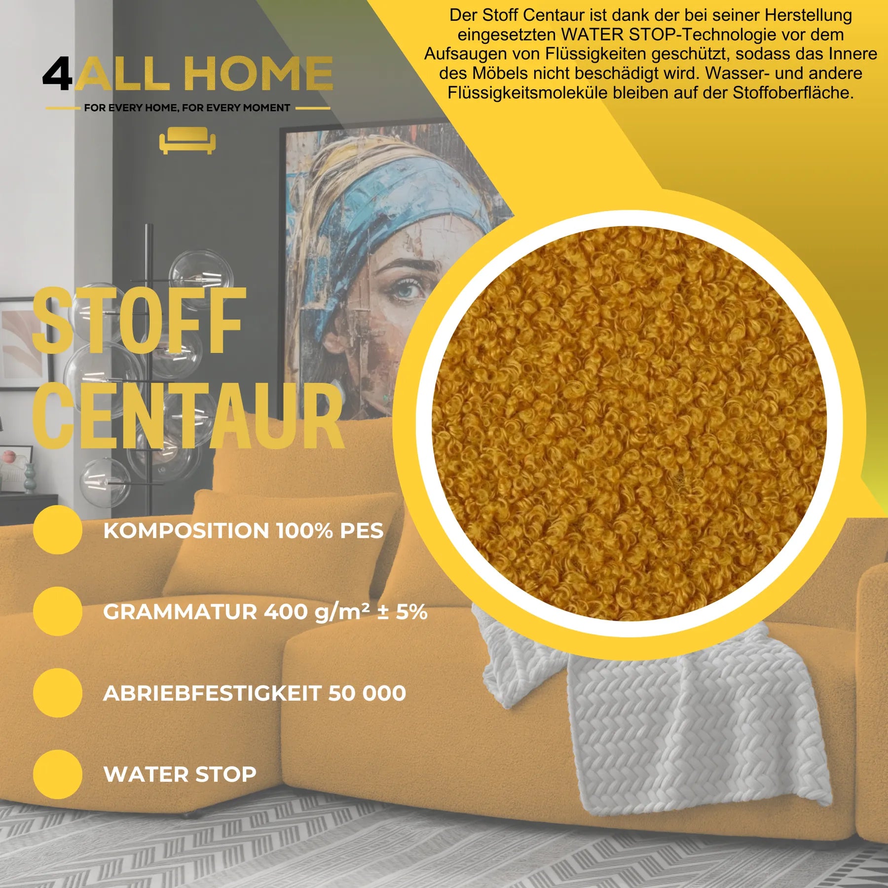 Ecksofa mit Schlaffunktion Travis Boucle