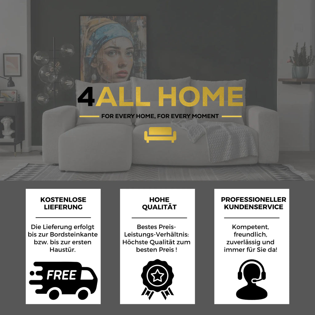 Ecksofa mit Schlaffunktion Travis Boucle