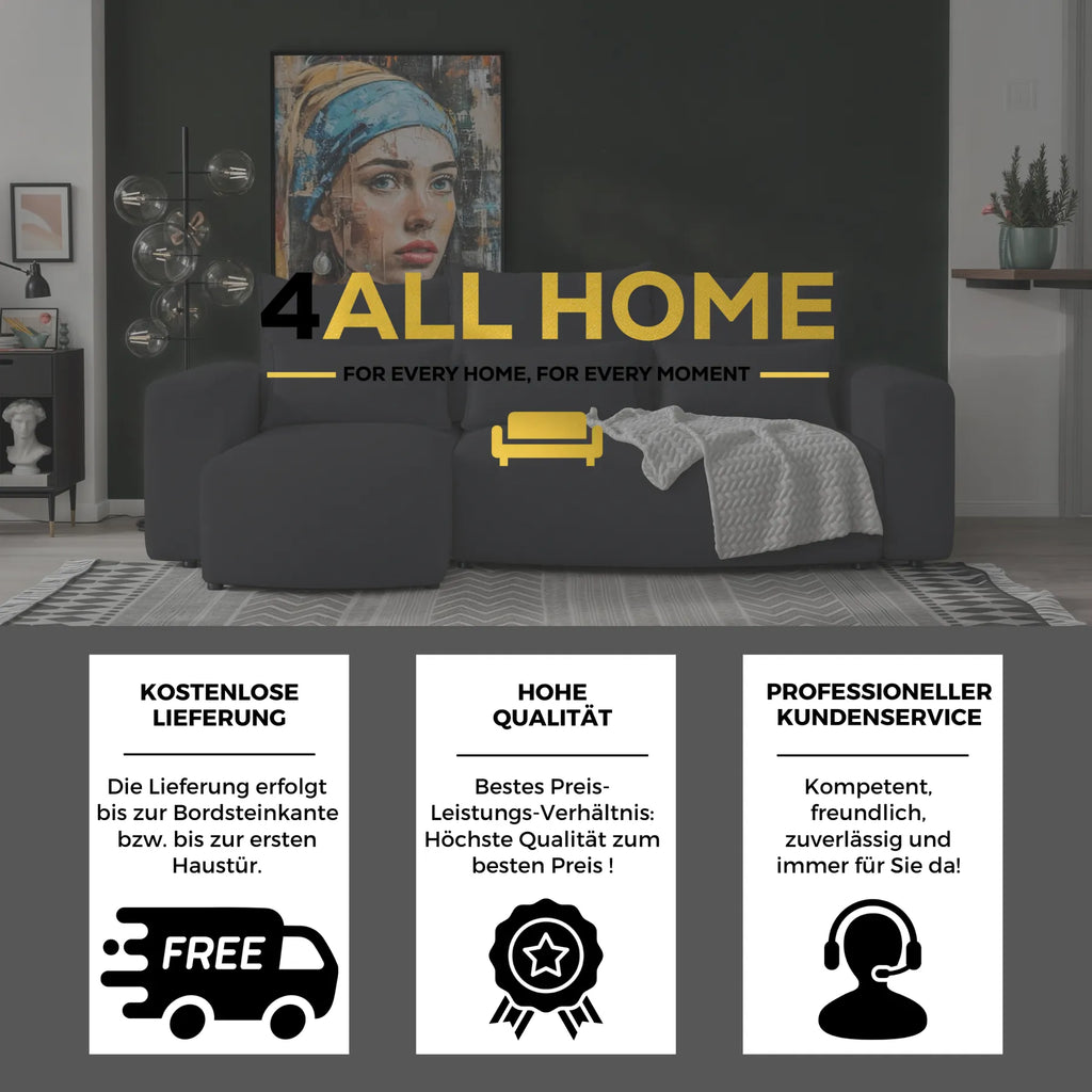 Ecksofa mit Schlaffunktion Travis Boucle