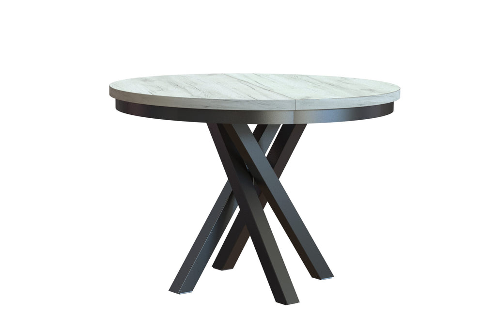 Esstisch Jezz Rund 100 cm - 1 zusätzliche Tischplatte