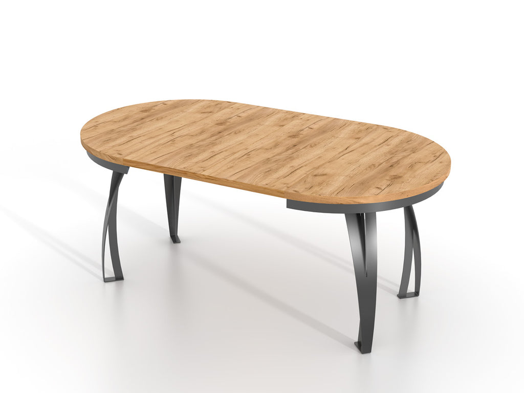 Esstisch Jango-N Rund 100 cm - 2 zusätzliche Tischplatten