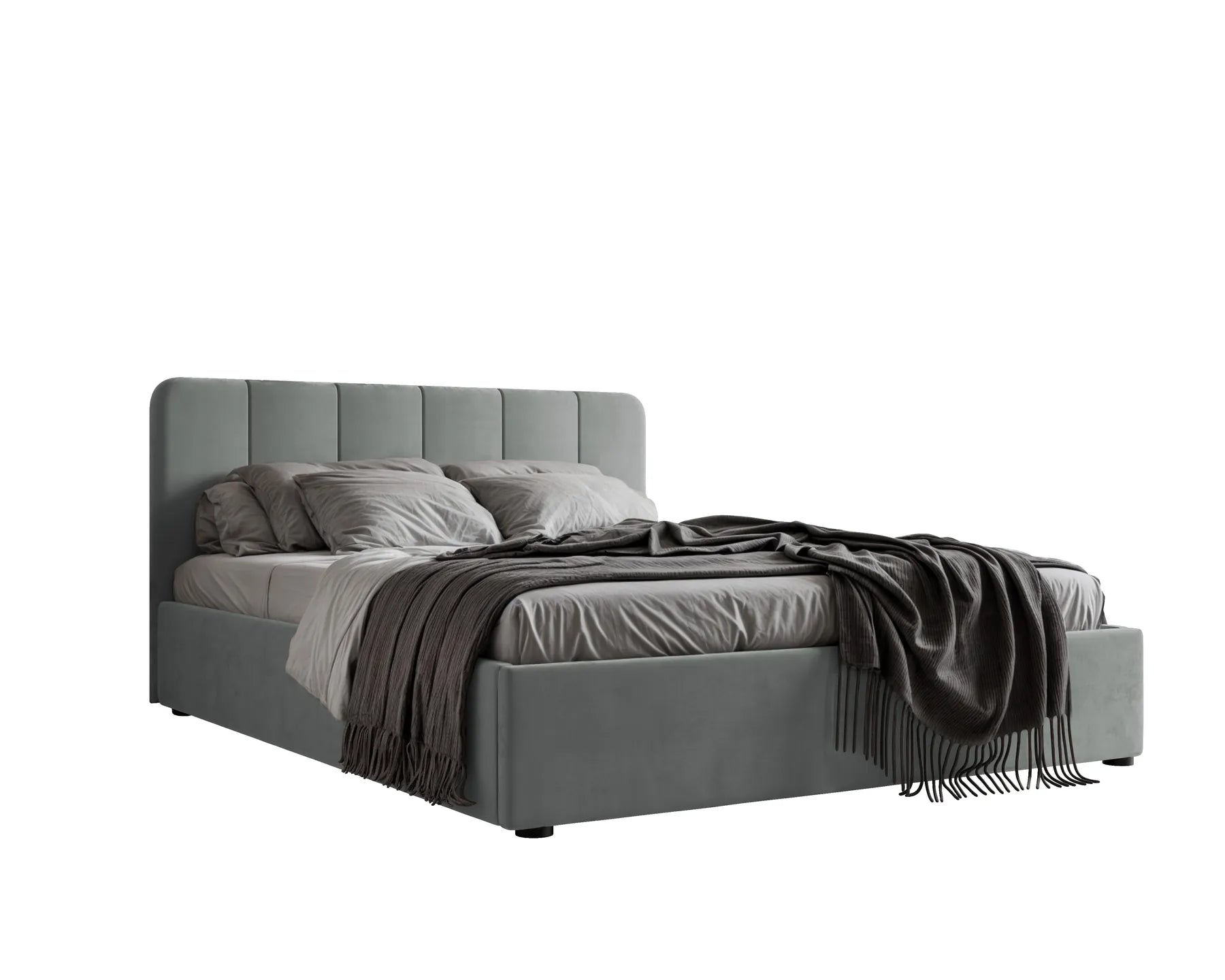 Polsterbett Calvin 140/160/180x200cm mit Bettkasten und Lattenrost
