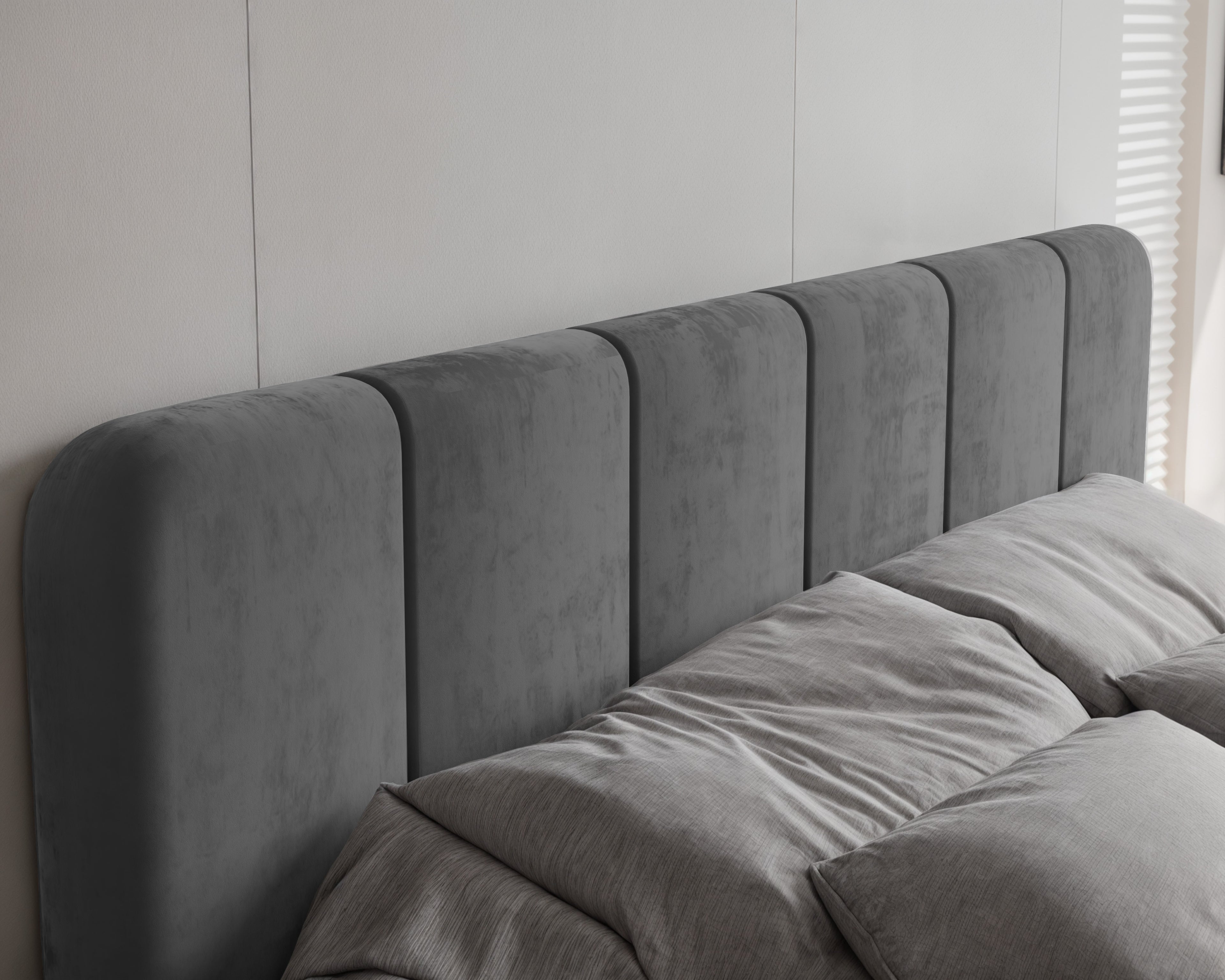 Polsterbett Calvin 140/160/180x200cm mit Bettkasten und Lattenrost