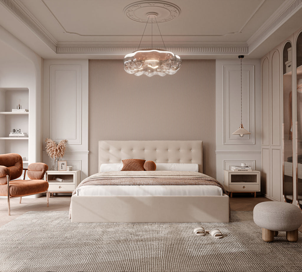 Polsterbett Kiki 140/160/180x200cm mit Bettkasten und Lattenrost