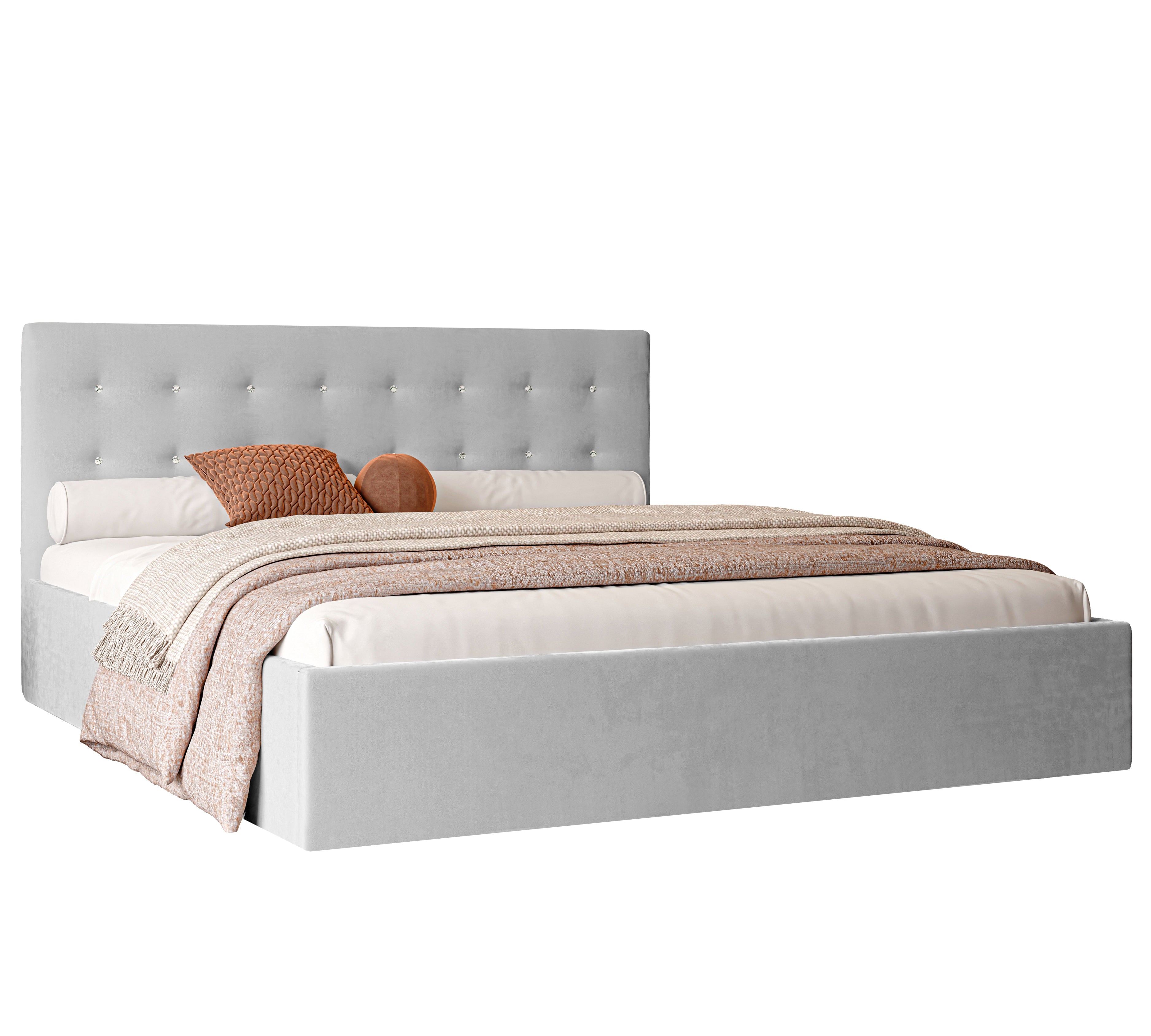 Polsterbett Kiki 140/160/180x200cm mit Bettkasten und Lattenrost