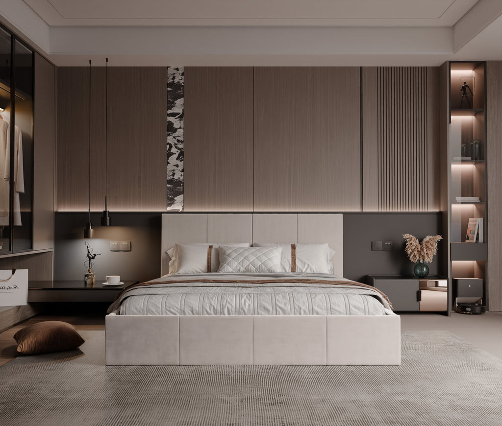 Polsterbett Killy 140/160/180x200cm mit Bettkasten und Lattenrost