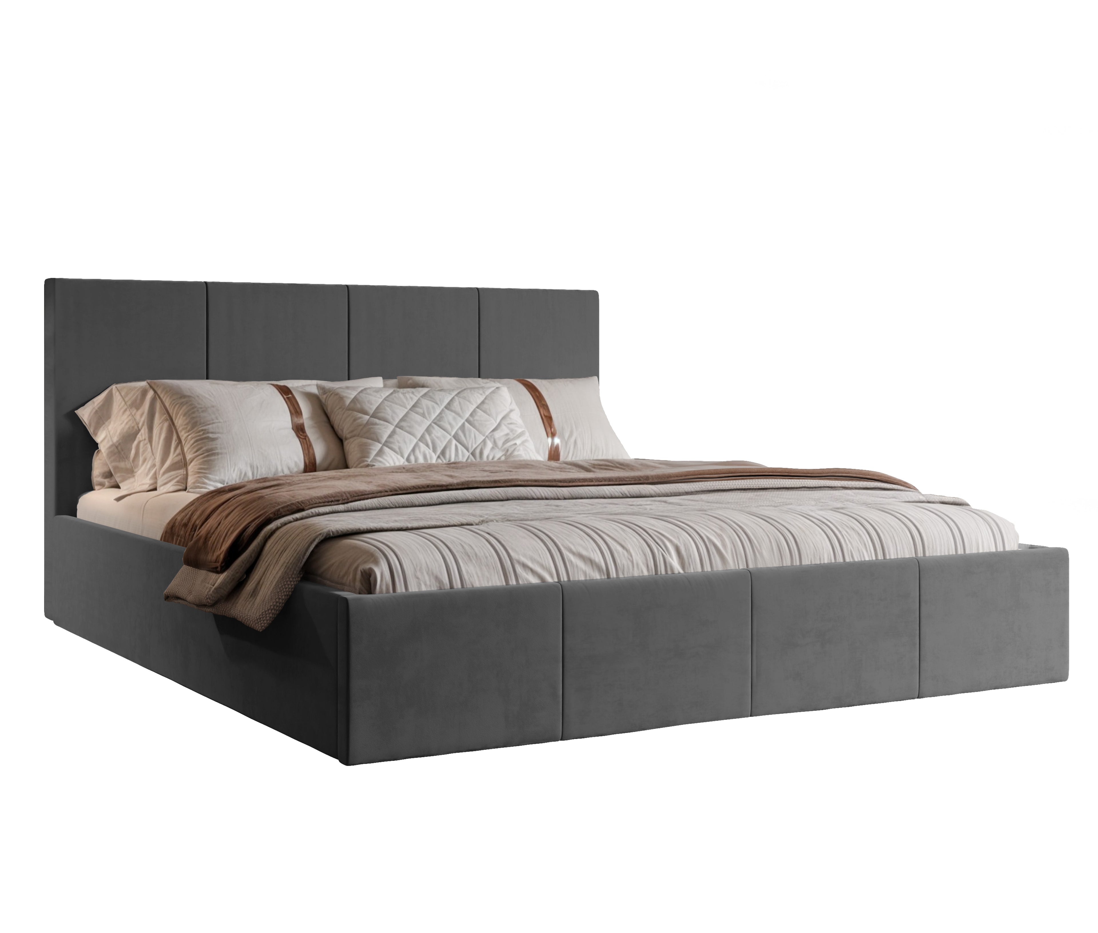 Polsterbett Killy 140/160/180x200cm mit Bettkasten und Lattenrost