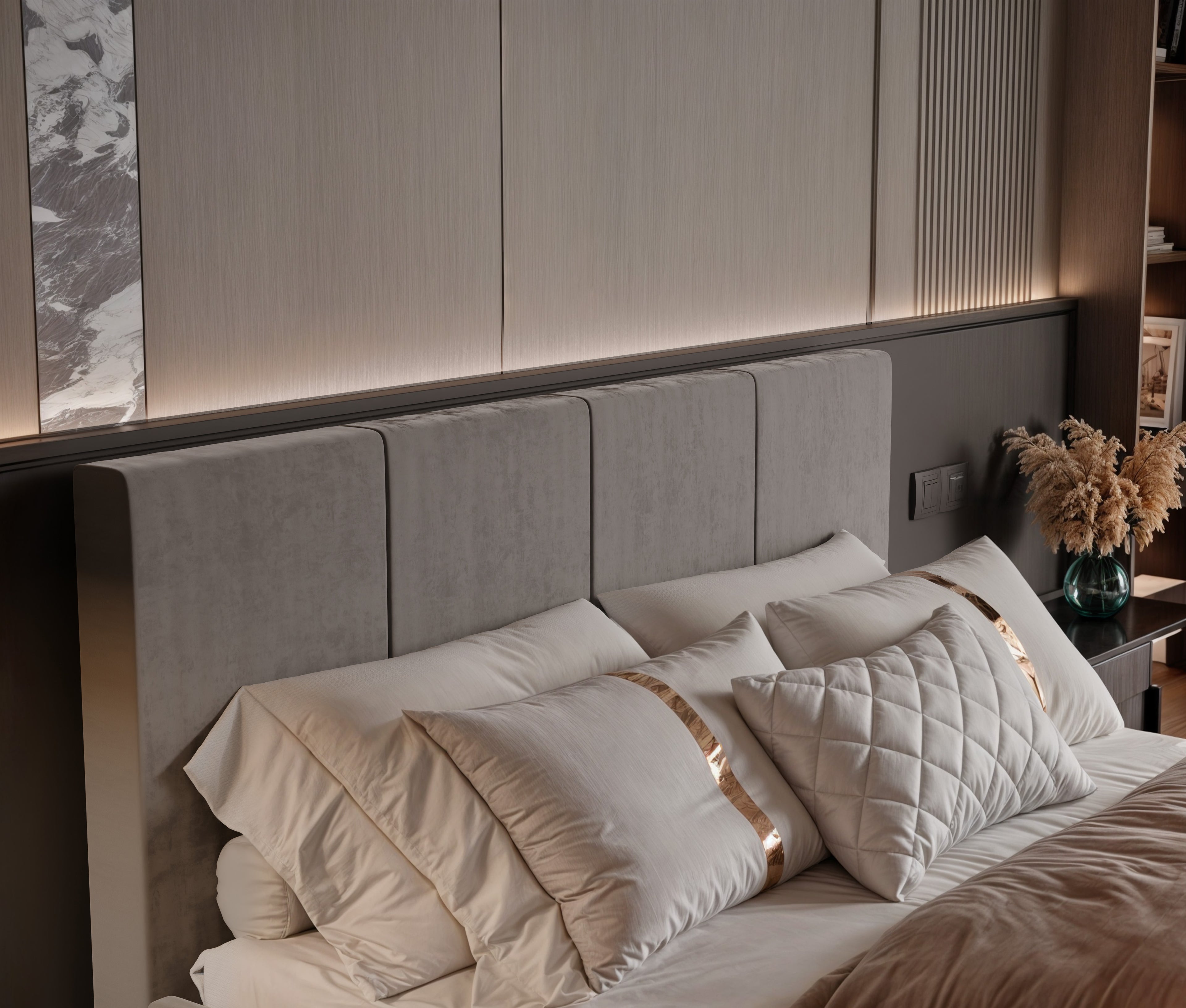 Polsterbett Killy 140/160/180x200cm mit Bettkasten und Lattenrost