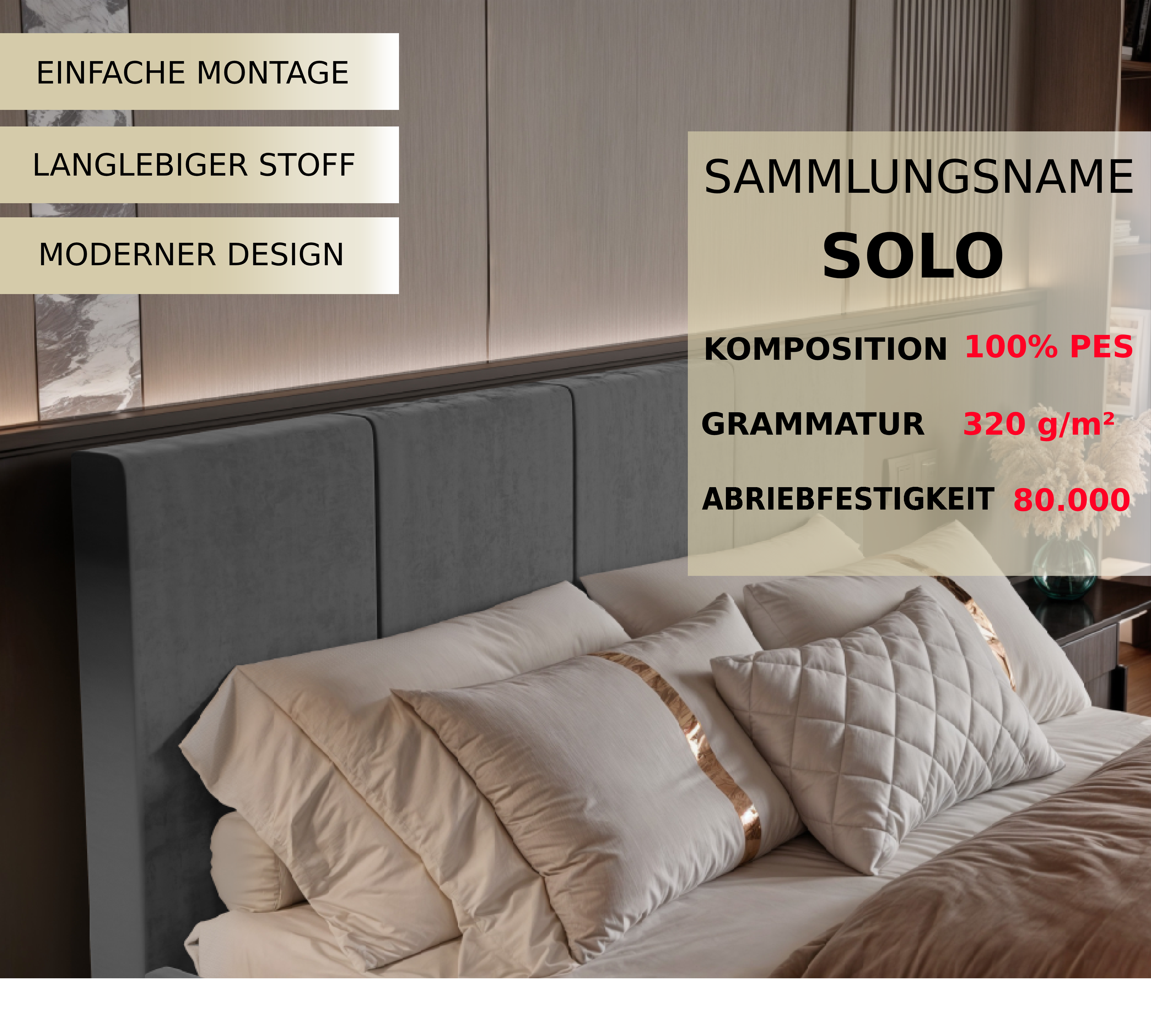 Polsterbett Killy 140/160/180x200cm mit Bettkasten und Lattenrost