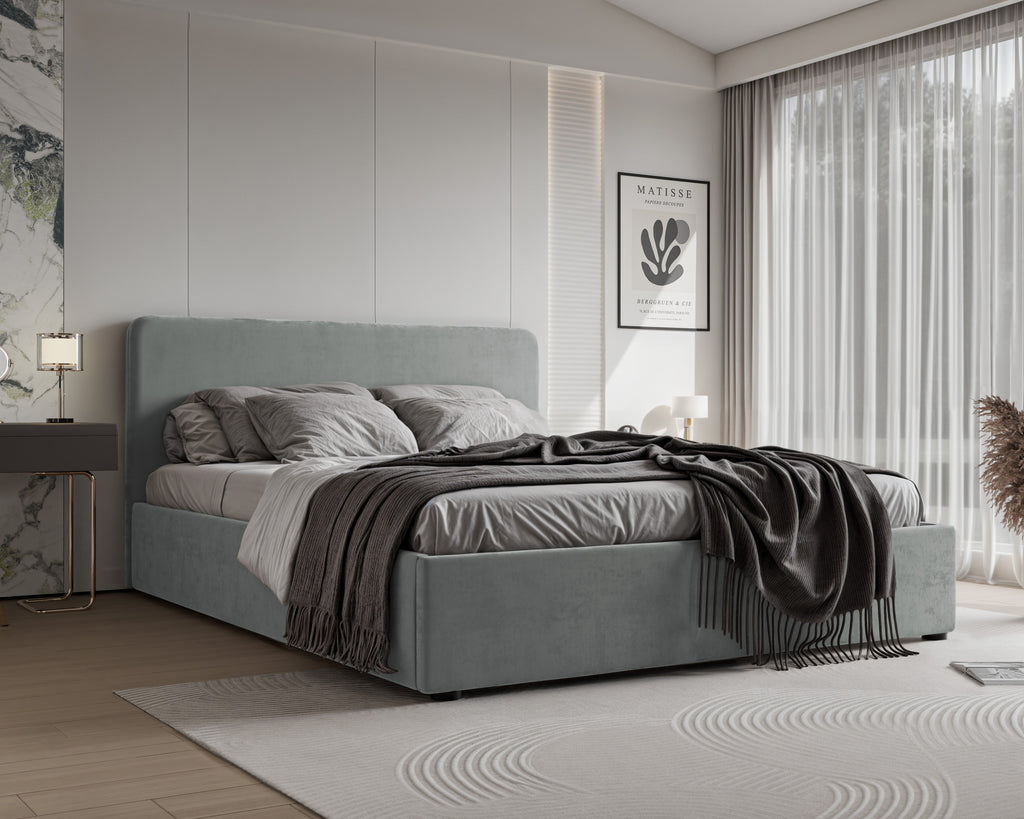 Polsterbett Lili 140/160/180x200cm mit Bettkasten und Lattenrost