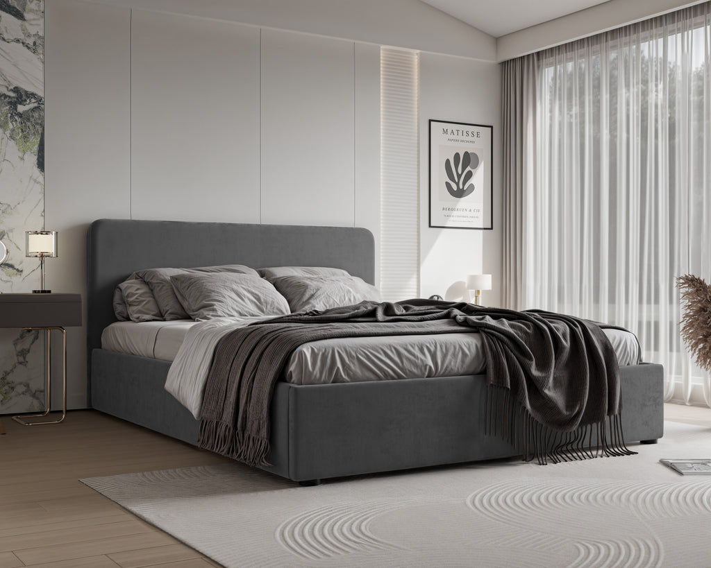 Polsterbett Lili 140/160/180x200cm mit Bettkasten und Lattenrost