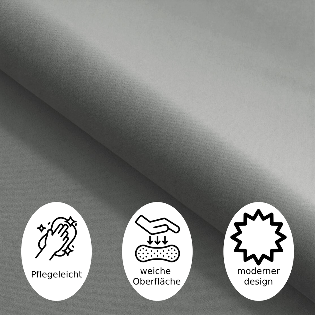 Polsterbett Lora 140/160/180x200cm mit Bettkasten und Lattenrost