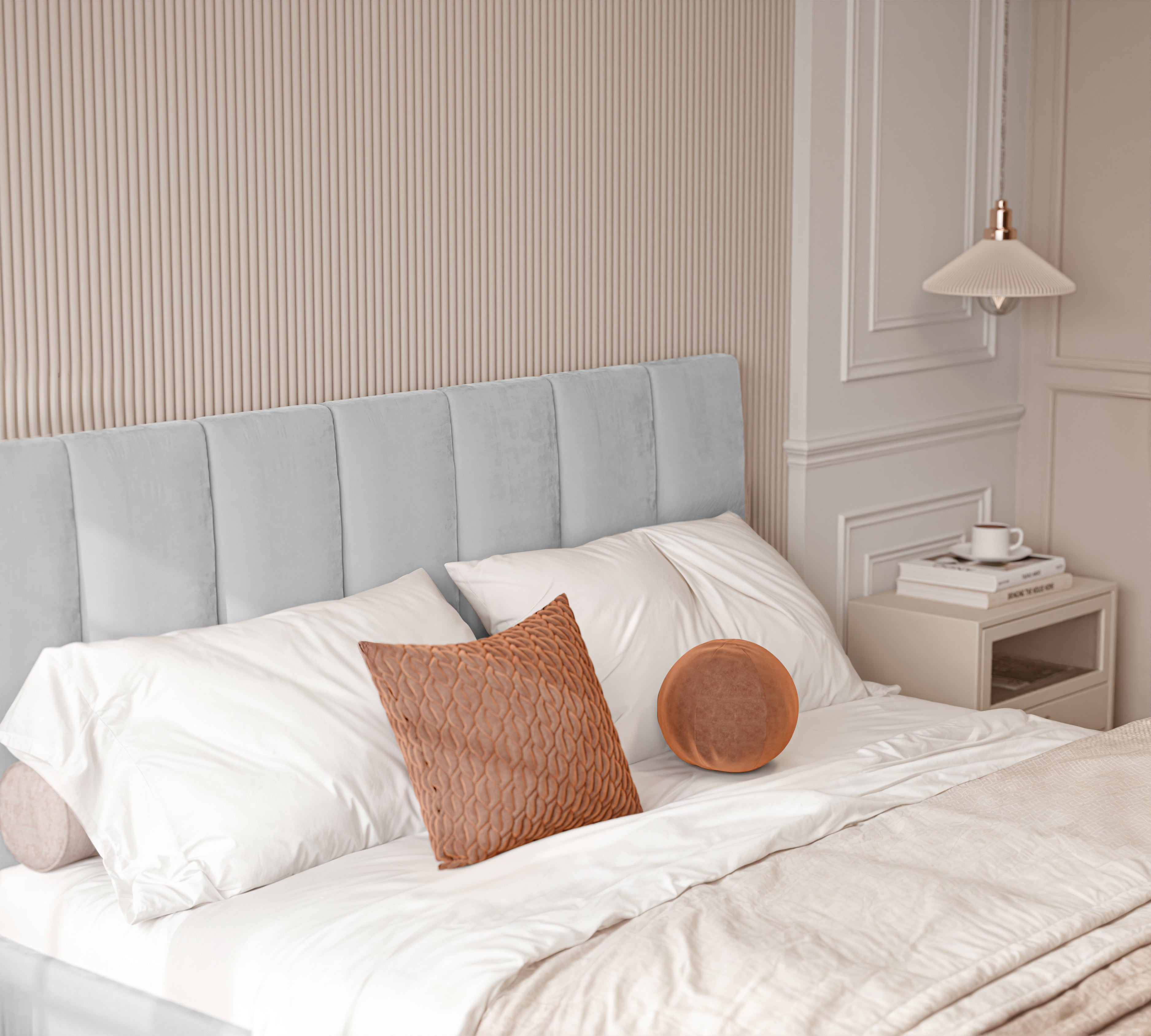 Polsterbett Lora 140/160/180x200cm mit Bettkasten und Lattenrost