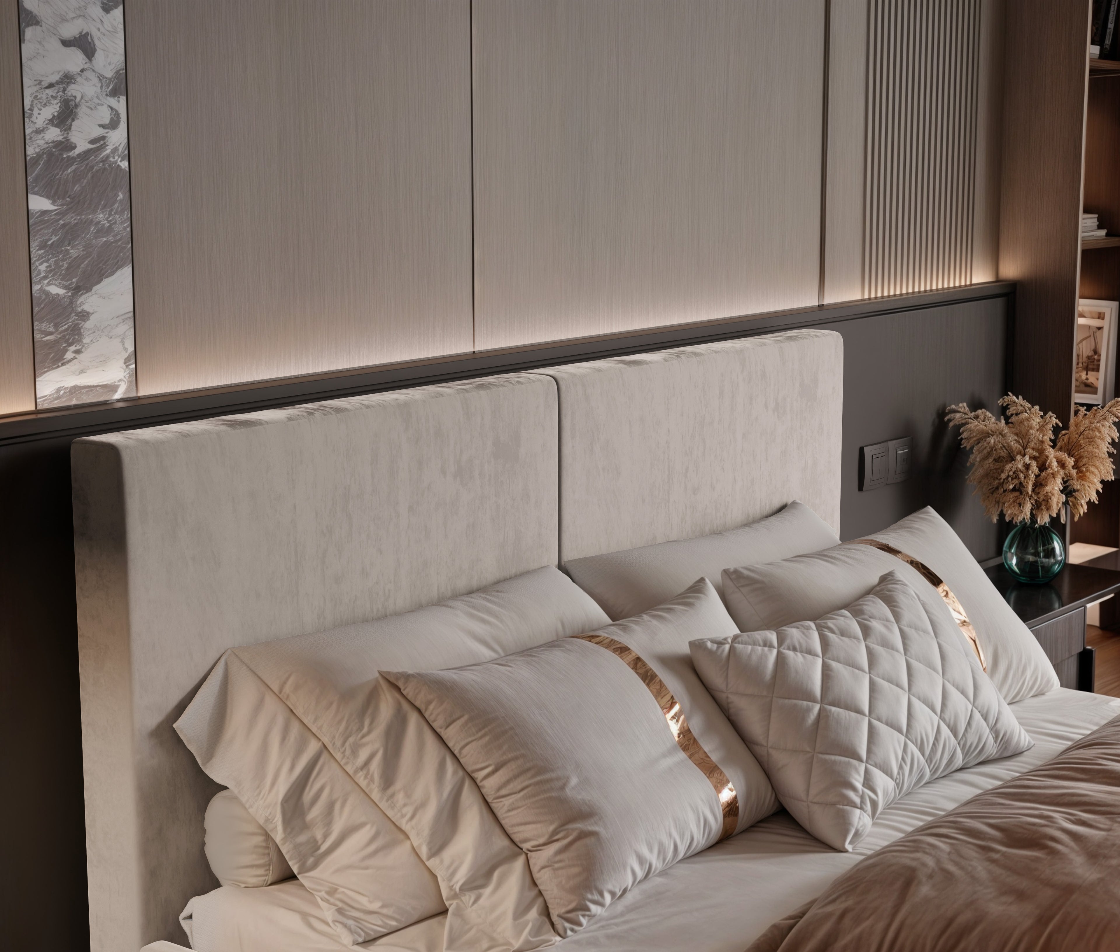 Polsterbett Mimi 140/160/180x200cm mit Bettkasten und Lattenrost