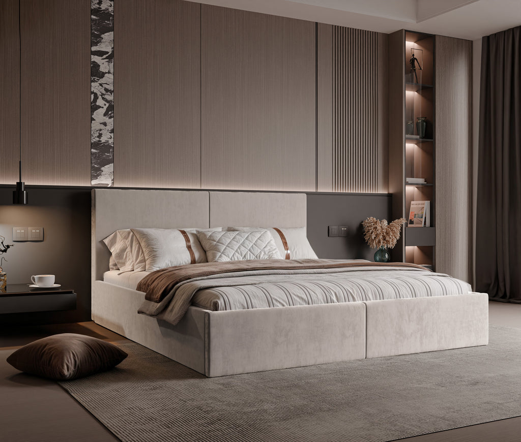 Polsterbett Mimi 140/160/180x200cm mit Bettkasten und Lattenrost