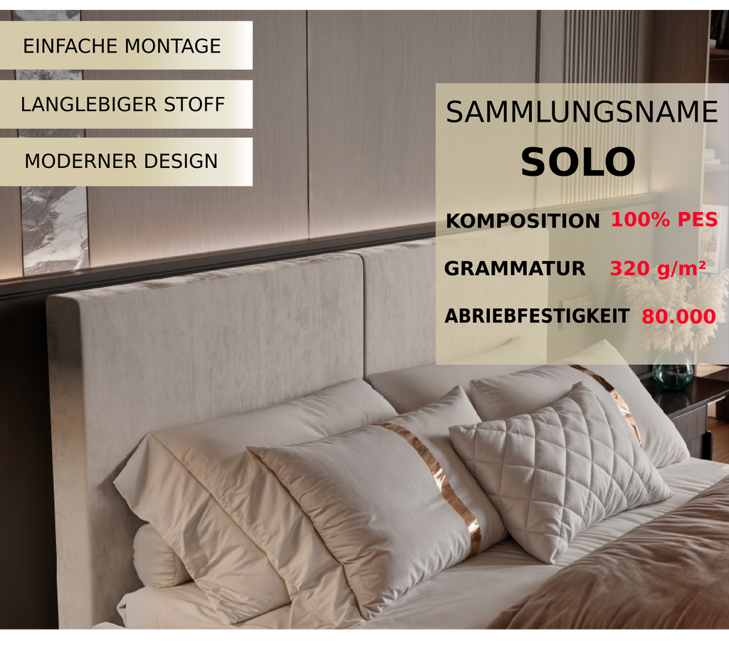 Polsterbett Mimi 140/160/180x200cm mit Bettkasten und Lattenrost