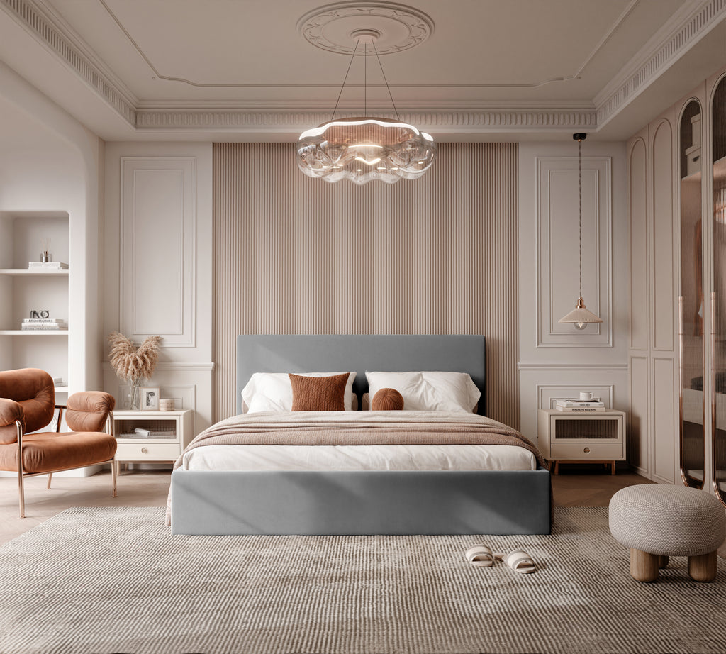 Polsterbett Riki 140/160/180x200cm mit Bettkasten und Lattenrost