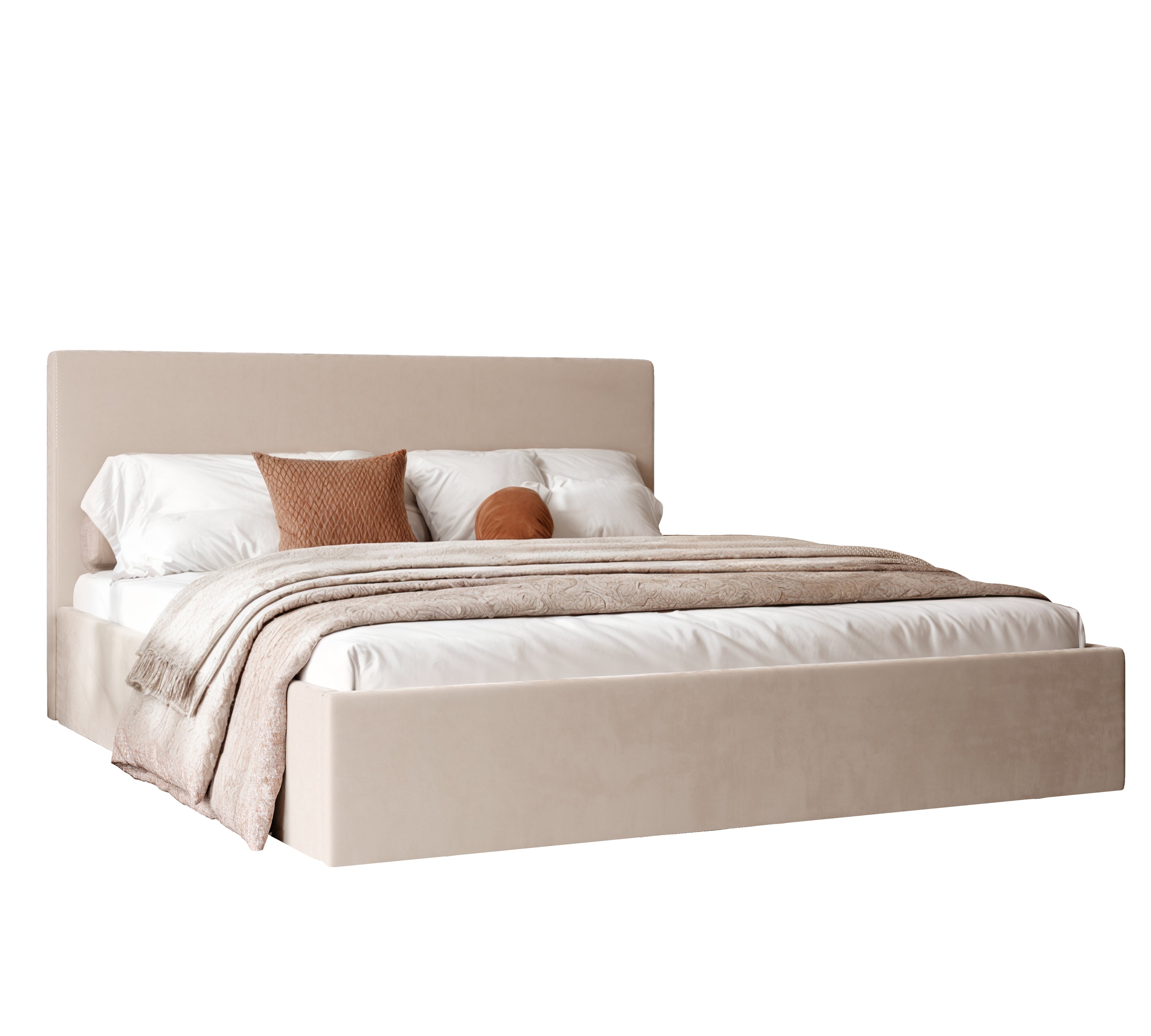 Polsterbett Riki 140/160/180x200cm mit Bettkasten und Lattenrost