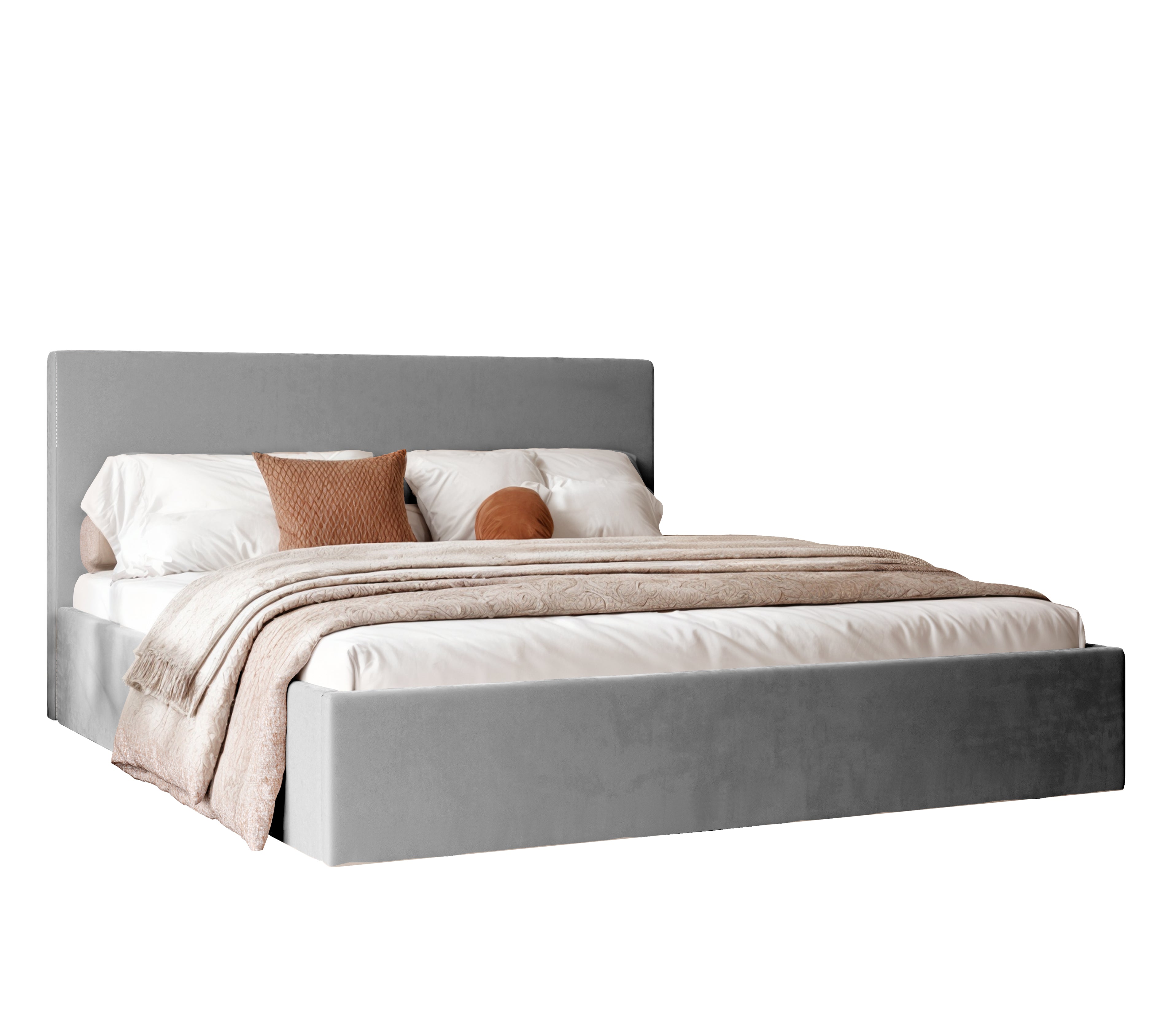 Polsterbett Riki 140/160/180x200cm mit Bettkasten und Lattenrost