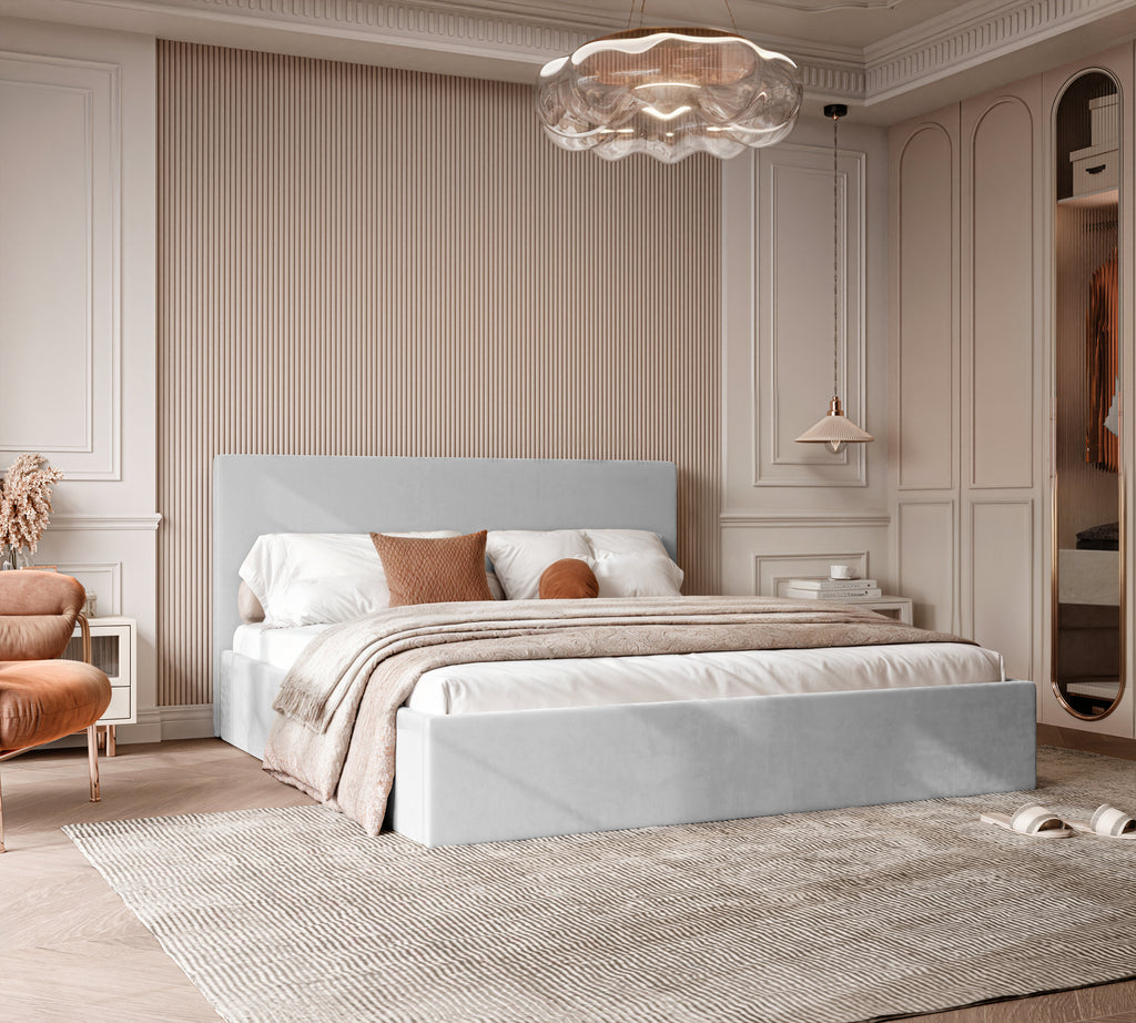 Polsterbett Riki 140/160/180x200cm mit Bettkasten und Lattenrost