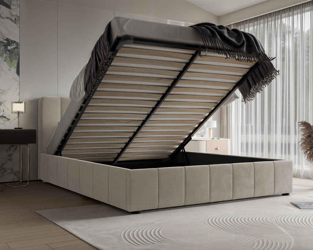 Polsterbett Star 140/160/180x200cm mit Bettkasten und Lattenrost