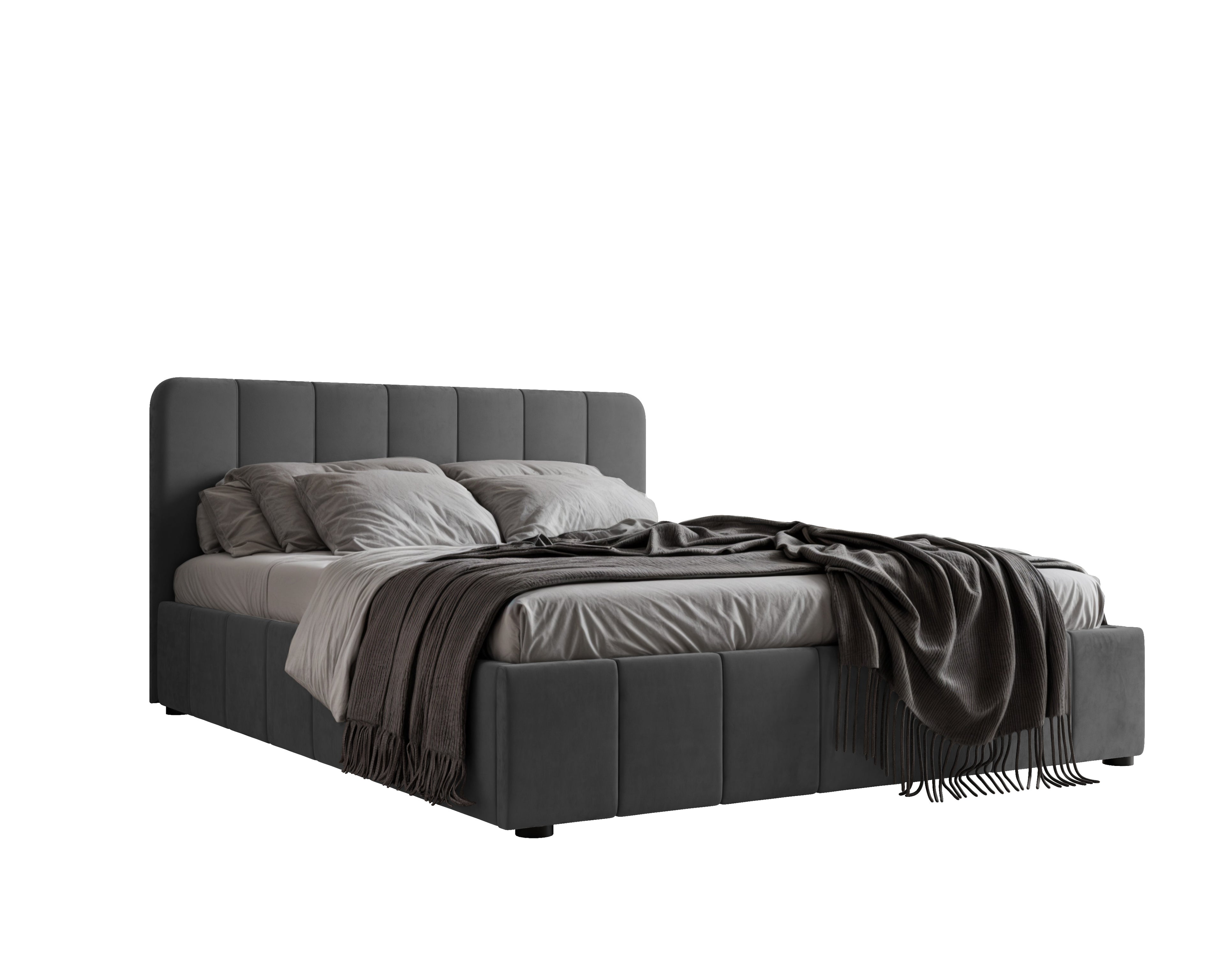 Polsterbett Star 140/160/180x200cm mit Bettkasten und Lattenrost